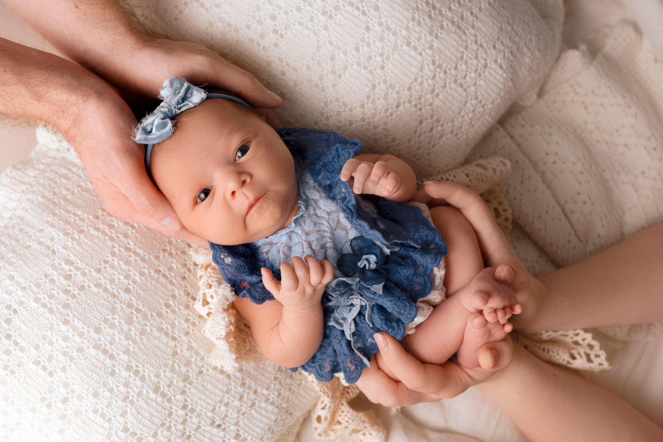 Съемка новорожденного в стиле классик