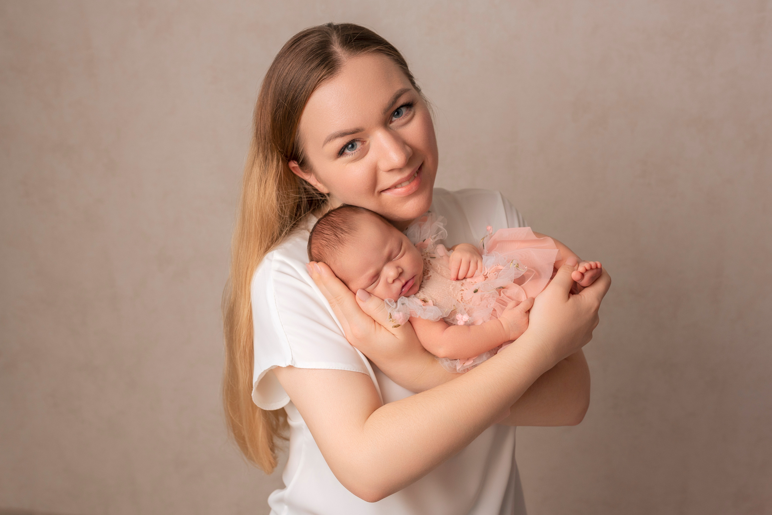 Съемка новорожденного в стиле классик