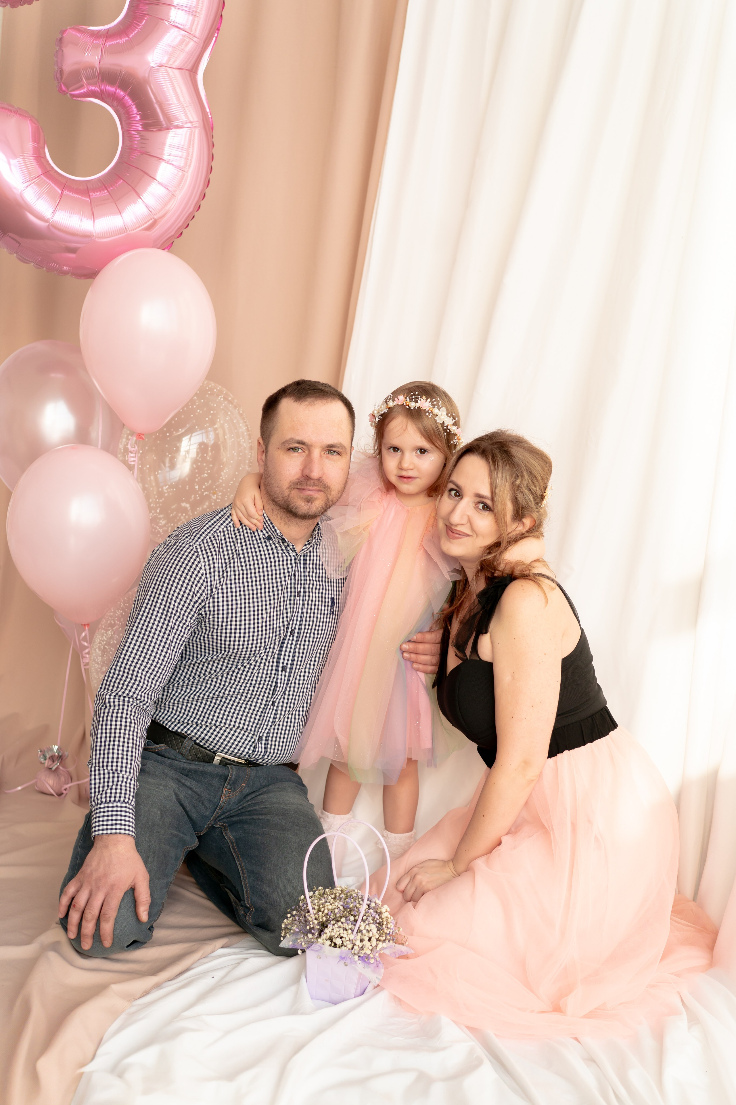 Дариночке 3 года!. Детская, семейная фотостудия в Санкт-Петербурге ТЕПЛО