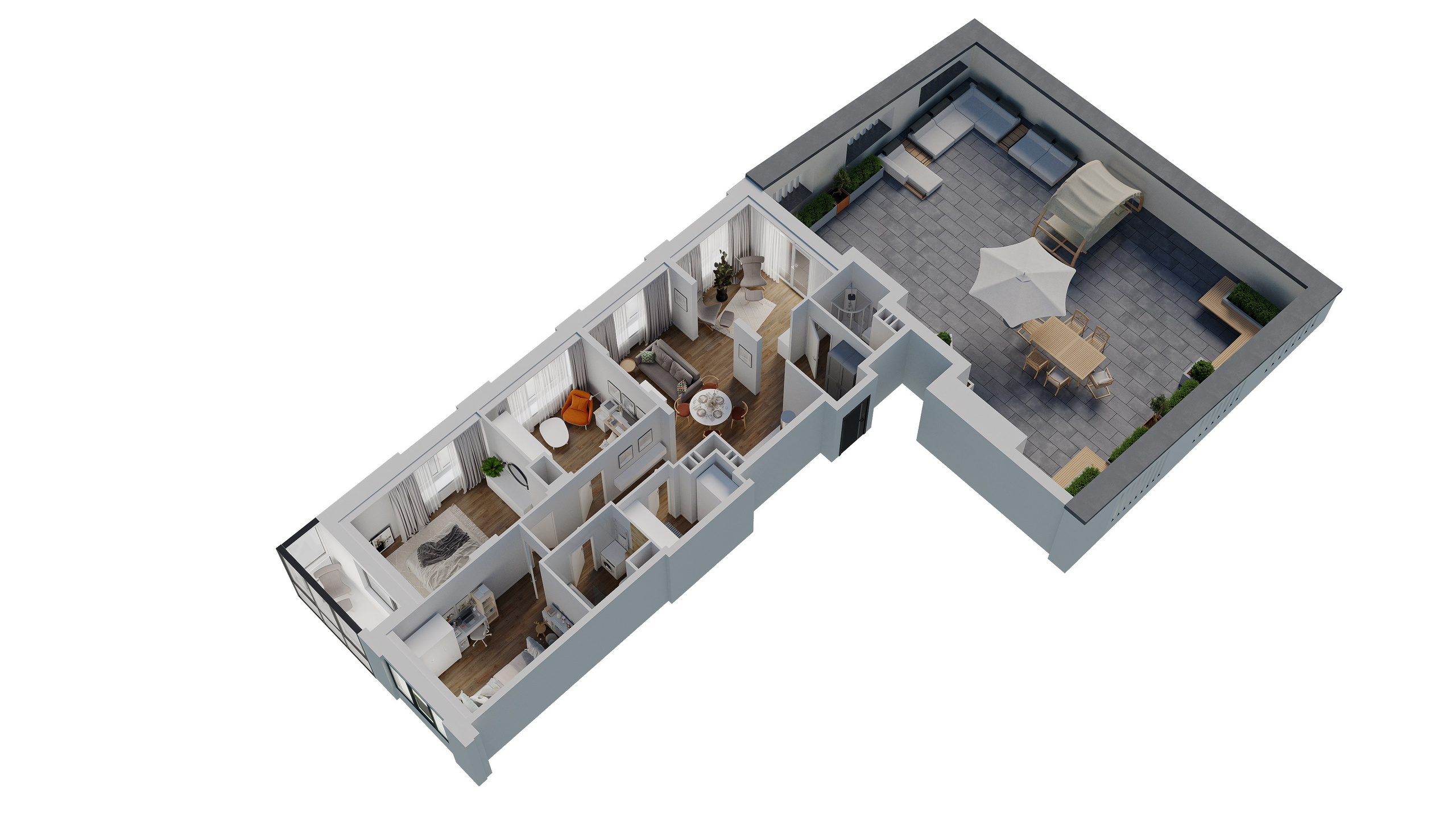 3D планировки. 3D визуализация интерьера и архитектурной среды