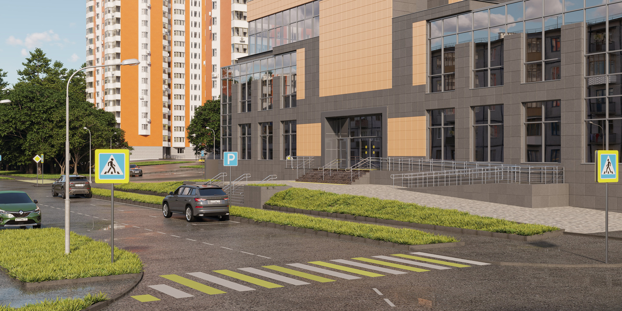 Торговый Центр, Солнцево. 3D визуализация интерьера и архитектурной среды