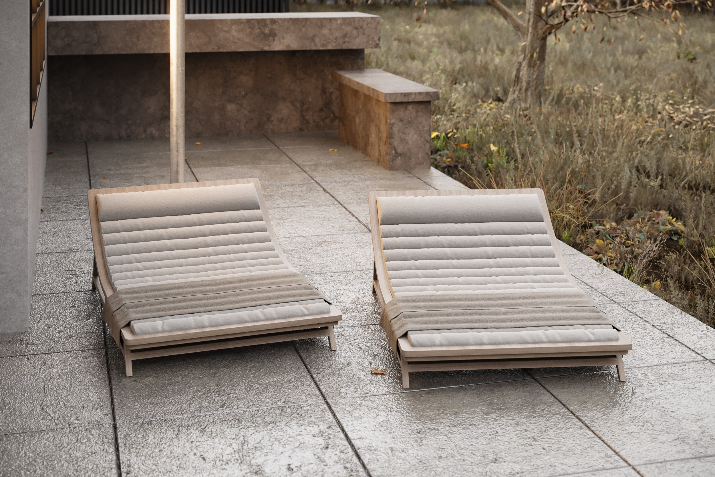 House with a swimming pool. 3D визуализация интерьера и архитектурной среды