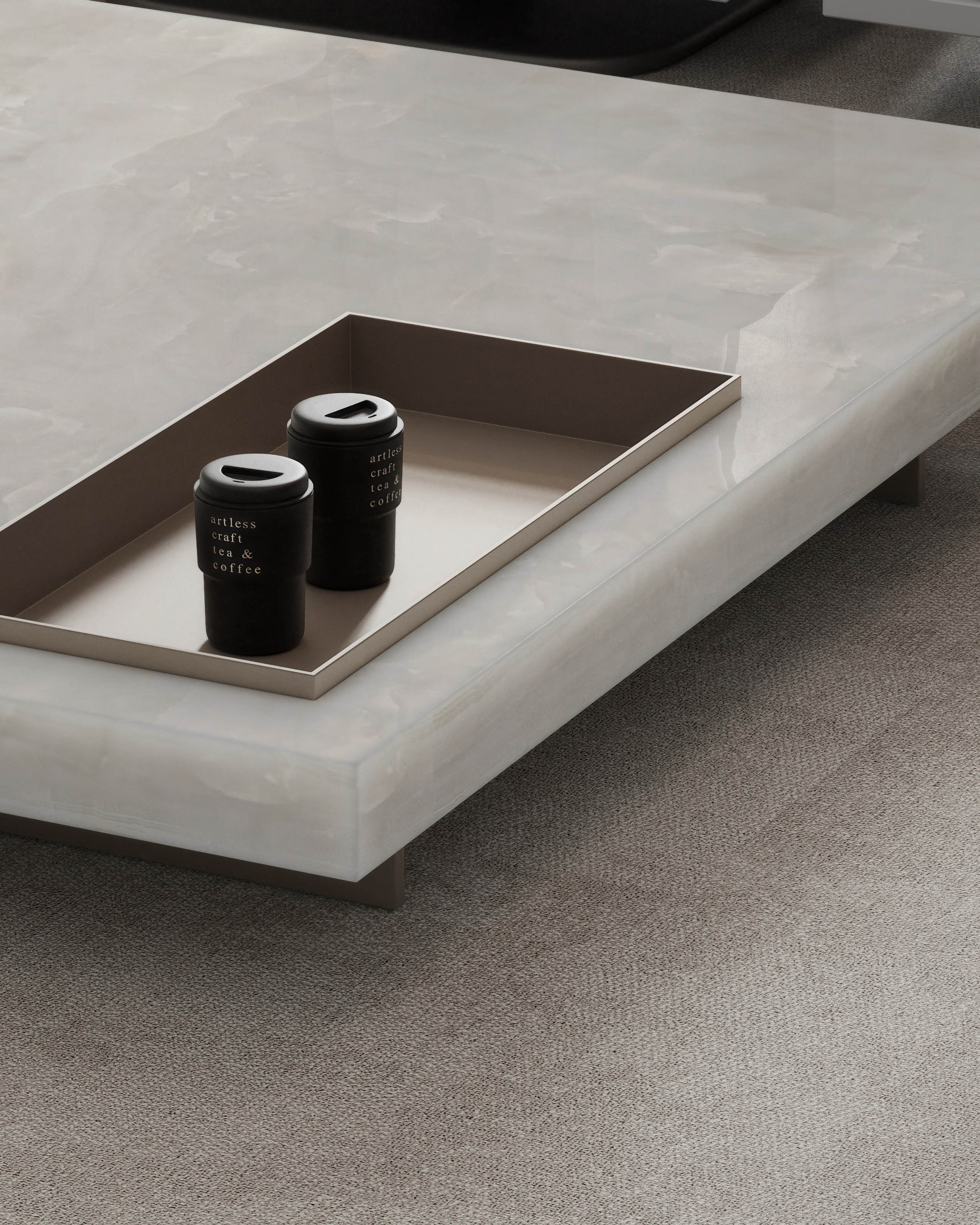 Зона для отдыха (Лаунж). 3D визуализация интерьера и архитектурной среды