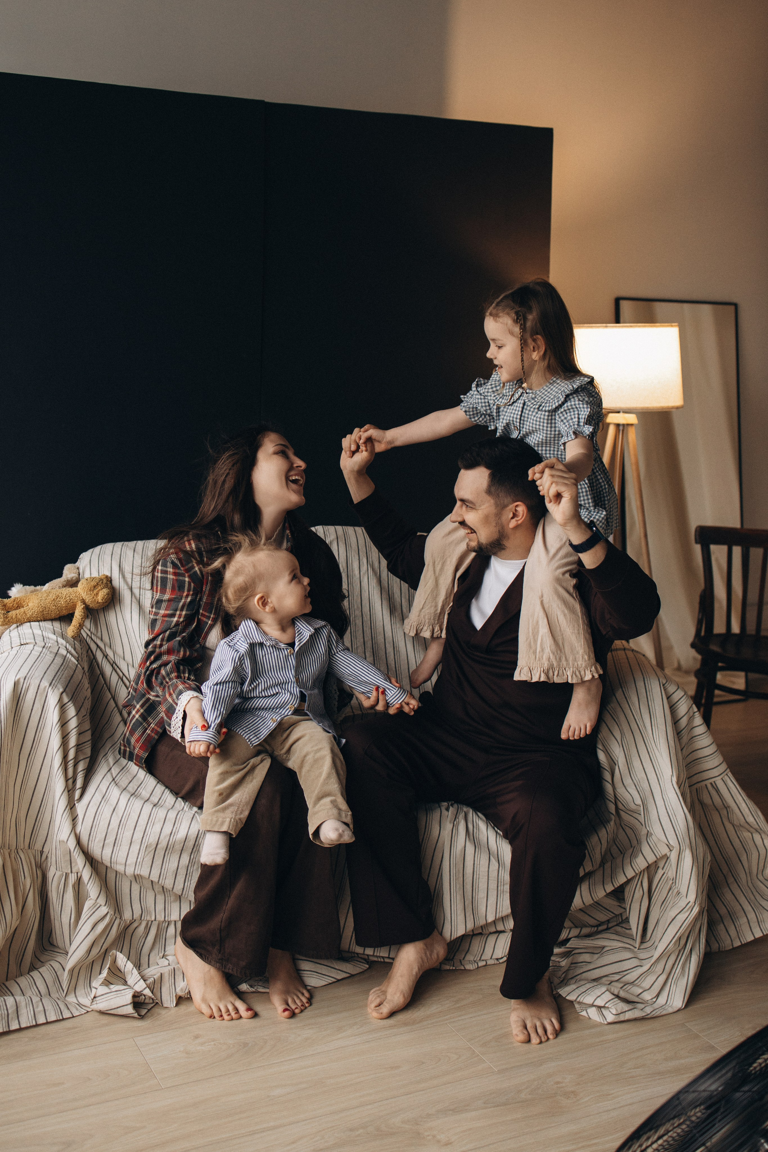 Лера, Женя, Милана и Макар. Семейный фотограф в Москве Марина Петра