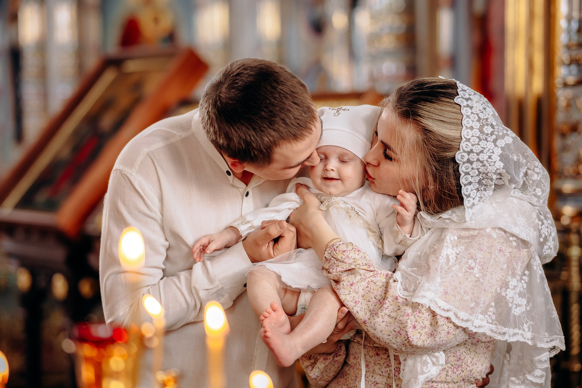 Крещение Варвары в Большой Валяевке. Семейный фотограф в Пензе Мария Левина