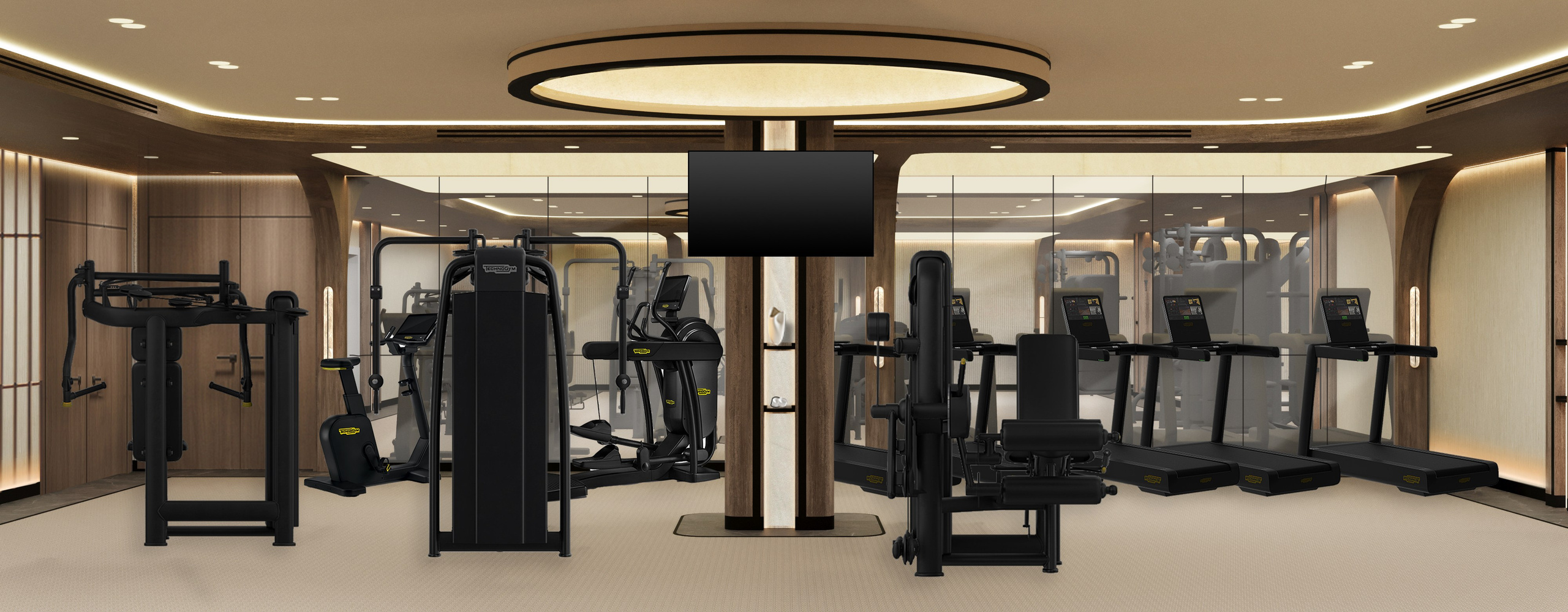 Спортзал Сочи апарт-отель. Дизайнер интерьера в Москве Екатерина Шаймердинова