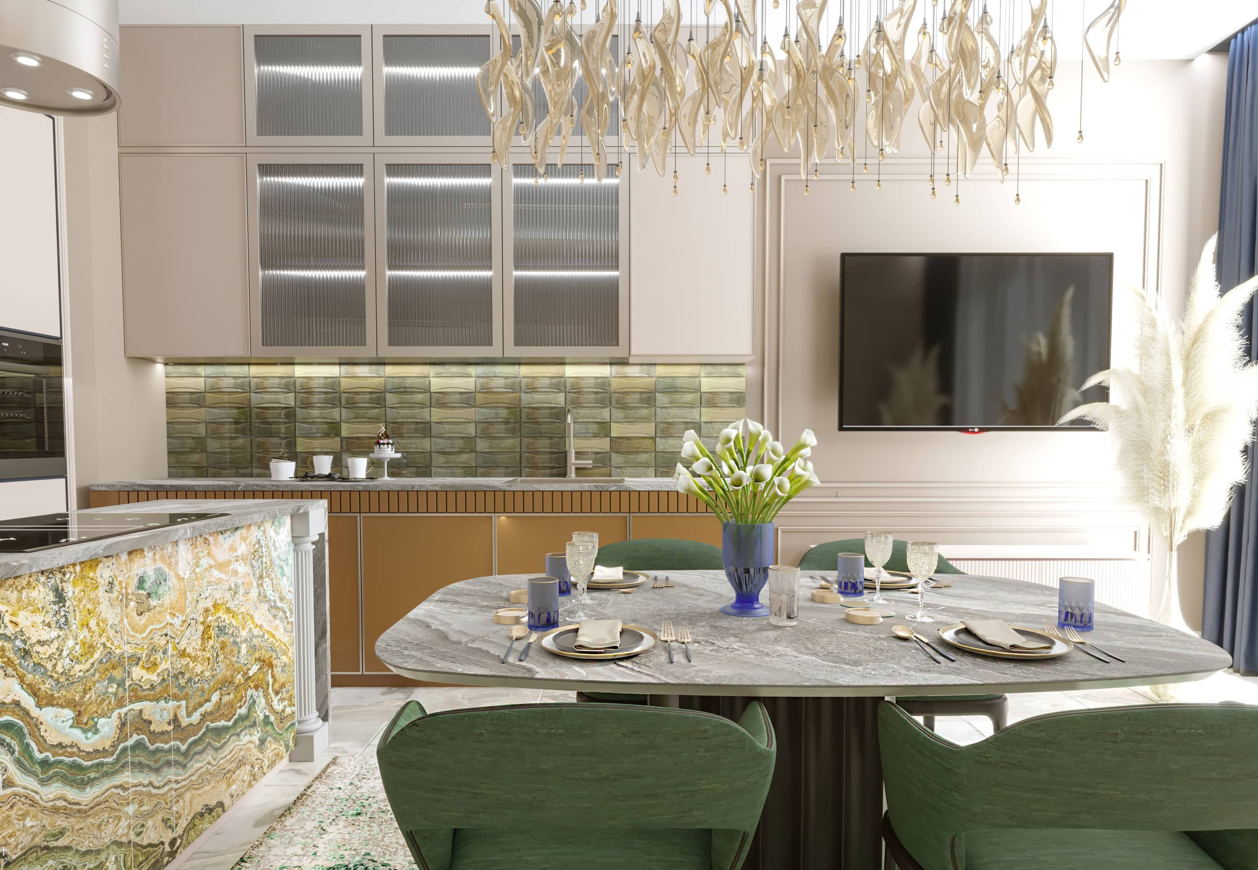 Неоклассика в интерьере современной квартиры для семьи. Интерьерный дизайнер в Сочи Поплавская Татьяна. Проектирование интерьеров и организация процесса ремонта