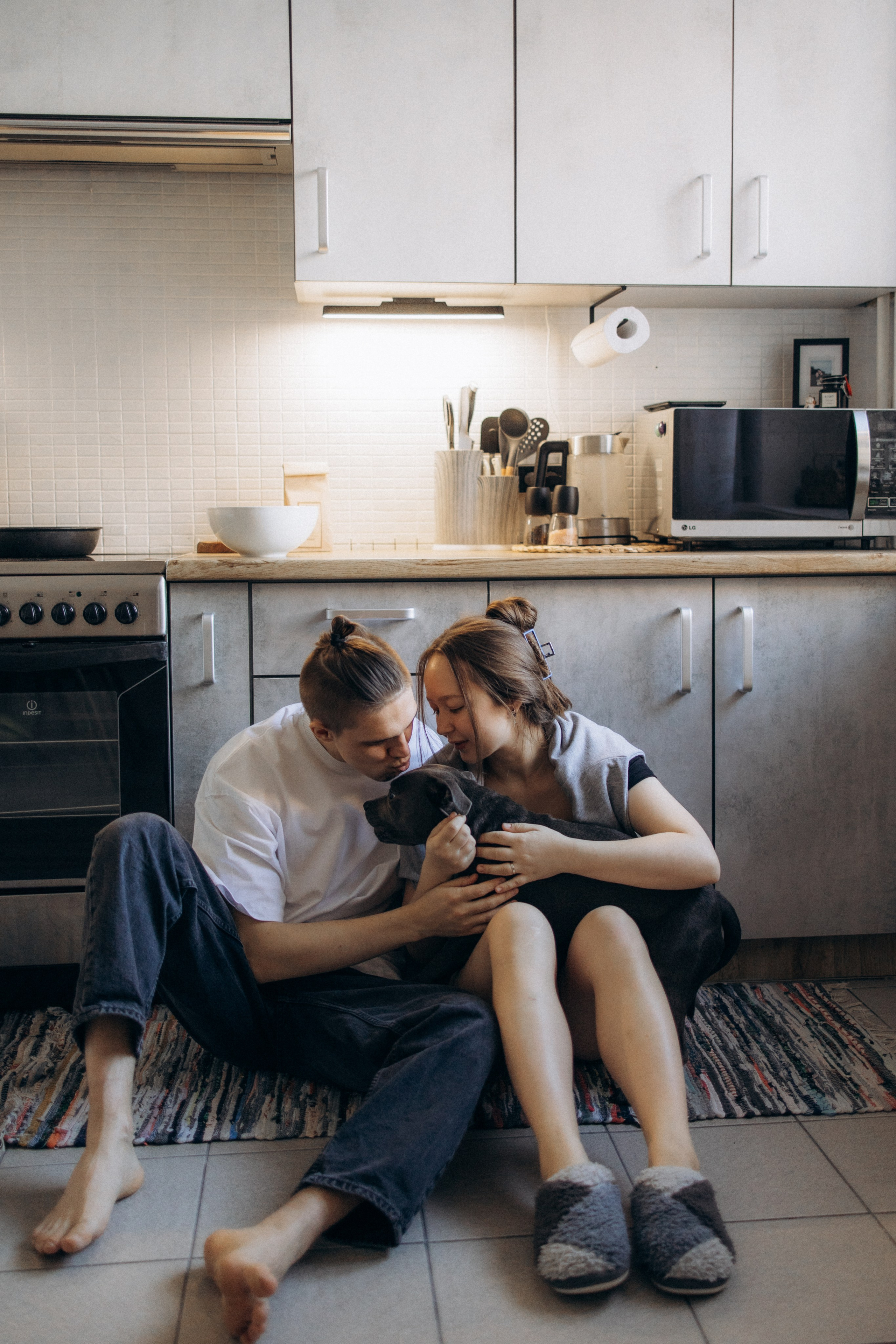 Таня, Егор и Луна. Фотограф анималист в Казани Алина Сулейманова. Фотограф животных