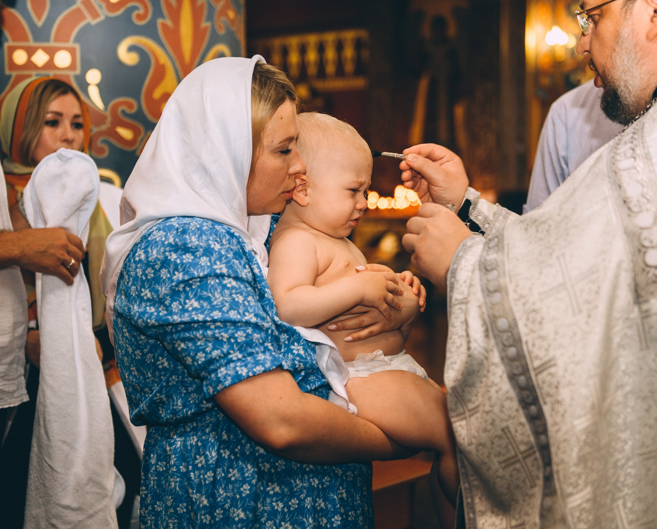 Крещение в храме Нерукотворного Образа Христа Спасителя. Свадебный и семейный фотограф София Невская
