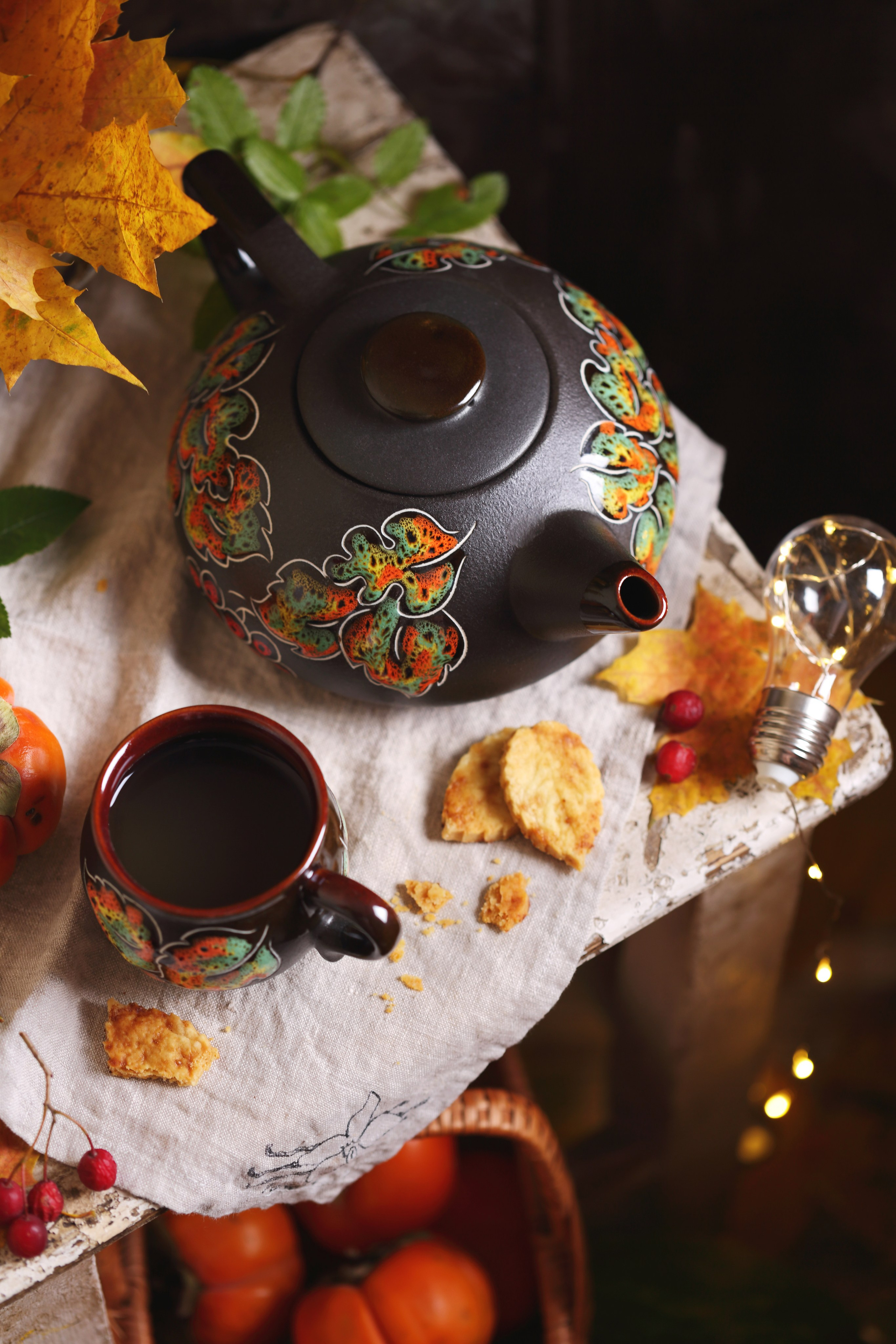 Посуда для чая и кофе. Фуд-фотограф Оксана Голева