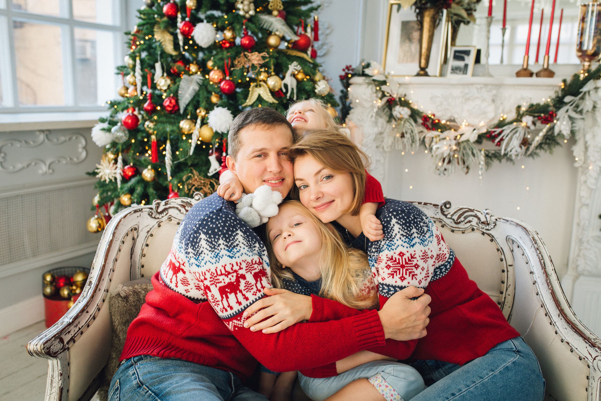 Анна и Петр новогоднее. Cемейный и женский фотограф в Москве Маргарита Аракчеева