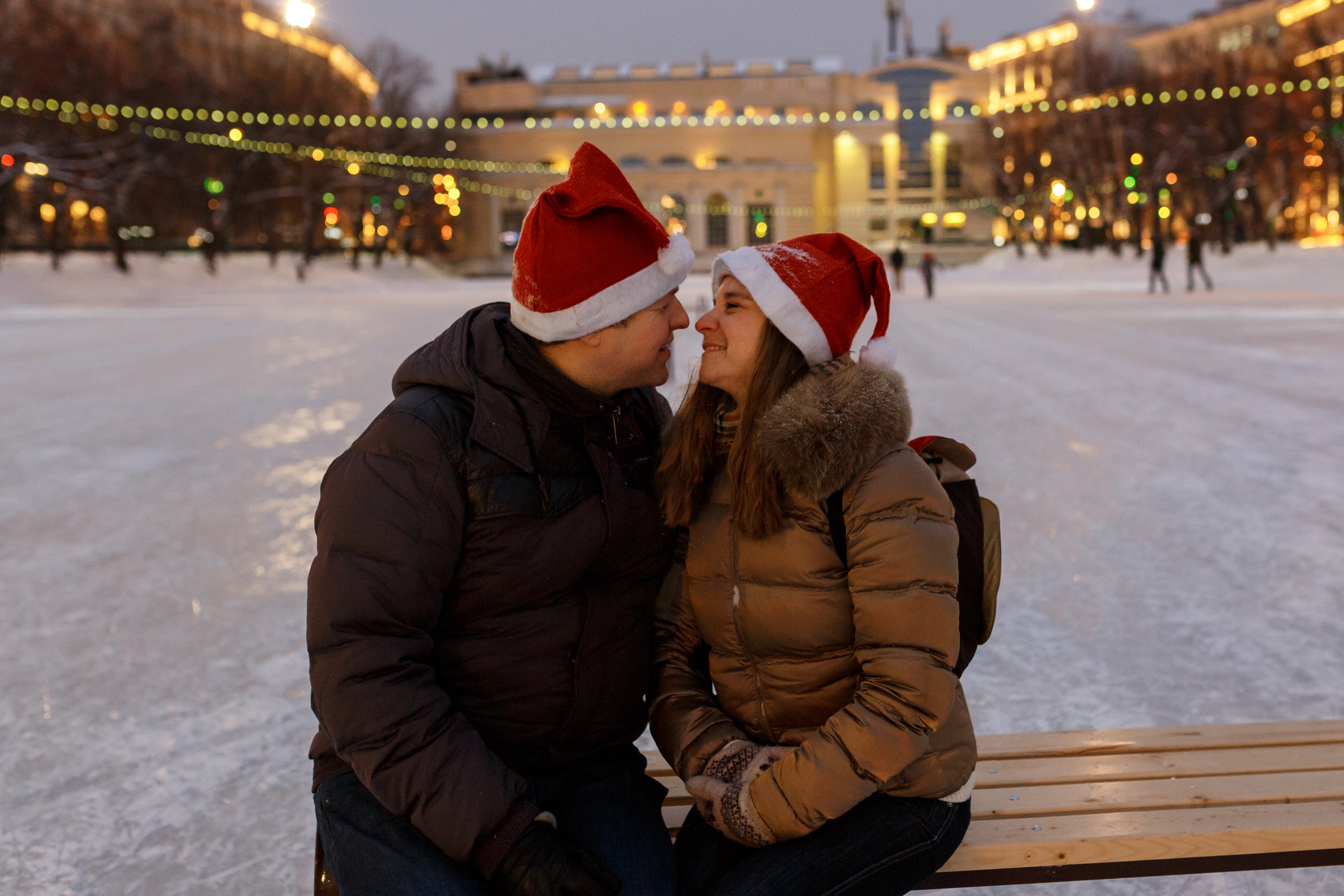 Людмила с мужем и сыном. Новогоднее. Cемейный и женский фотограф в Москве Маргарита Аракчеева