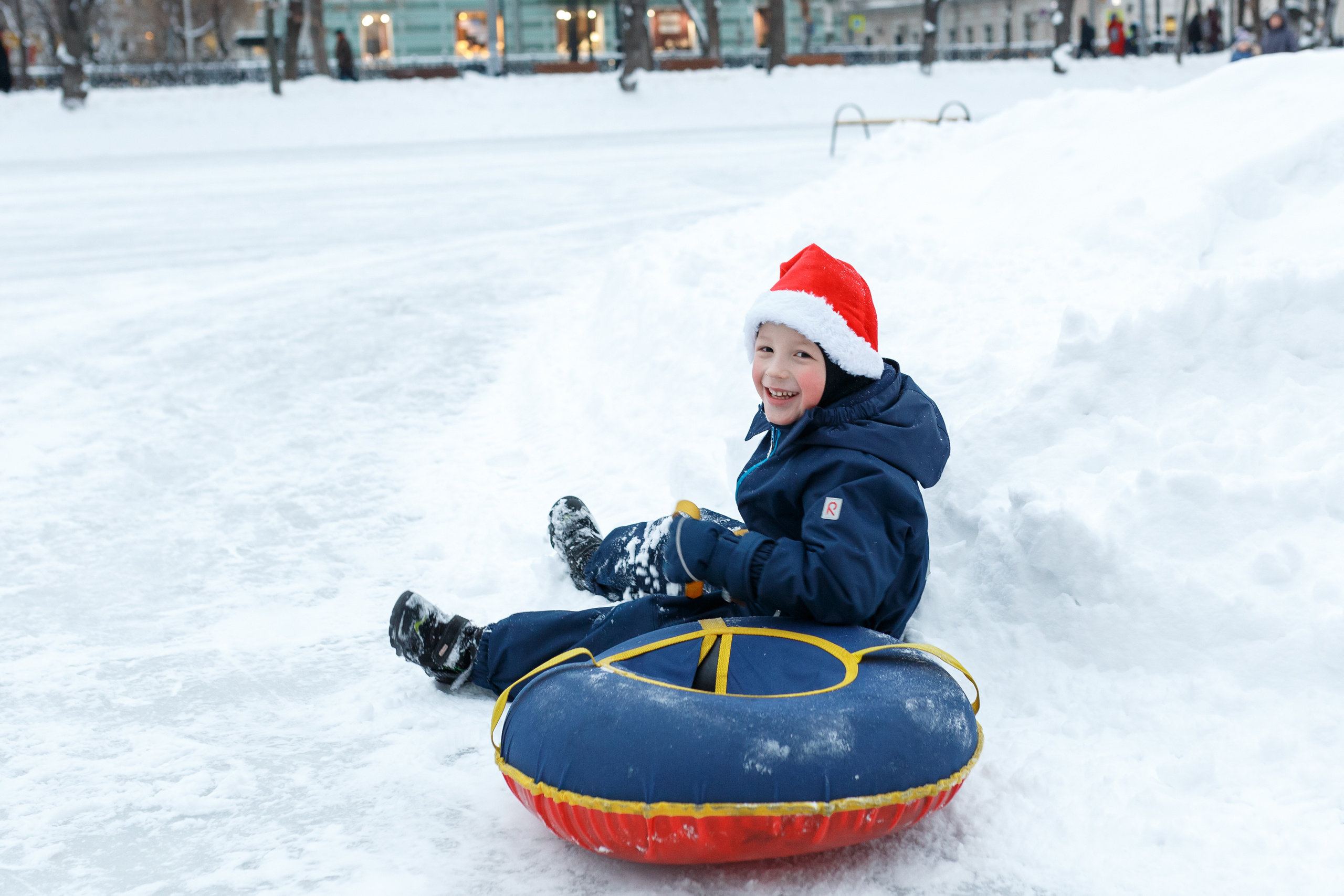 Людмила с мужем и сыном. Новогоднее. Cемейный и женский фотограф в Москве Маргарита Аракчеева