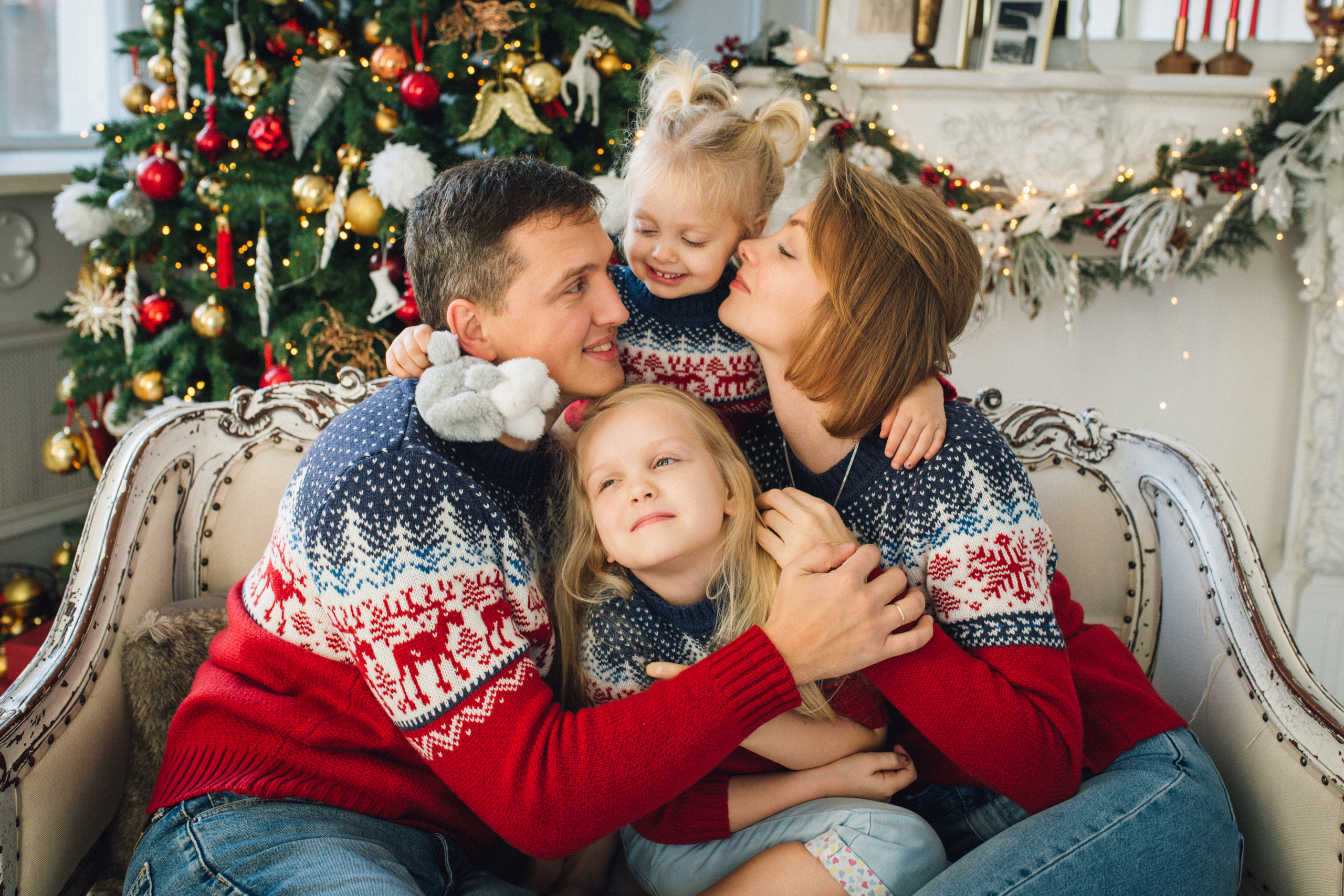 Анна и Петр новогоднее. Cемейный и женский фотограф в Москве Маргарита Аракчеева