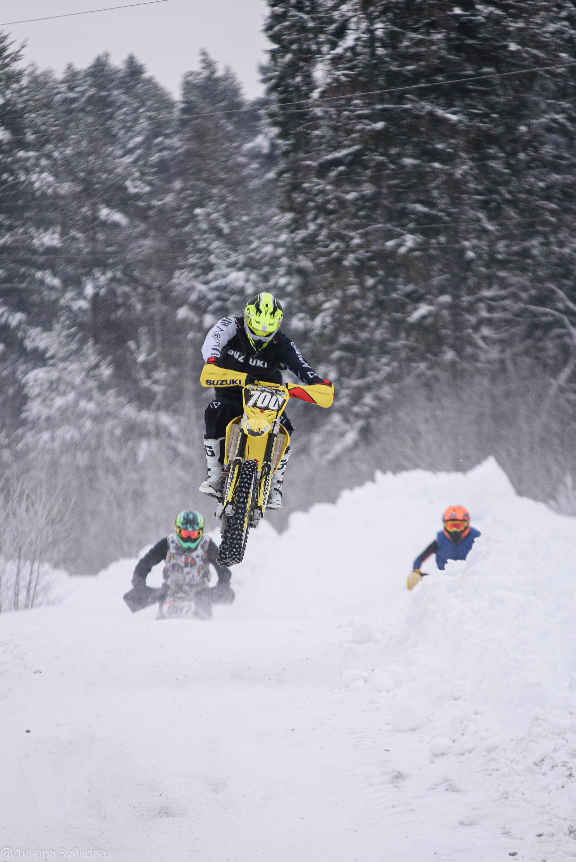 Зимний этап соревнований по мотокроссу. г. Городец. Мотофотограф в Нижнем Новгороде Динара Зуйкова