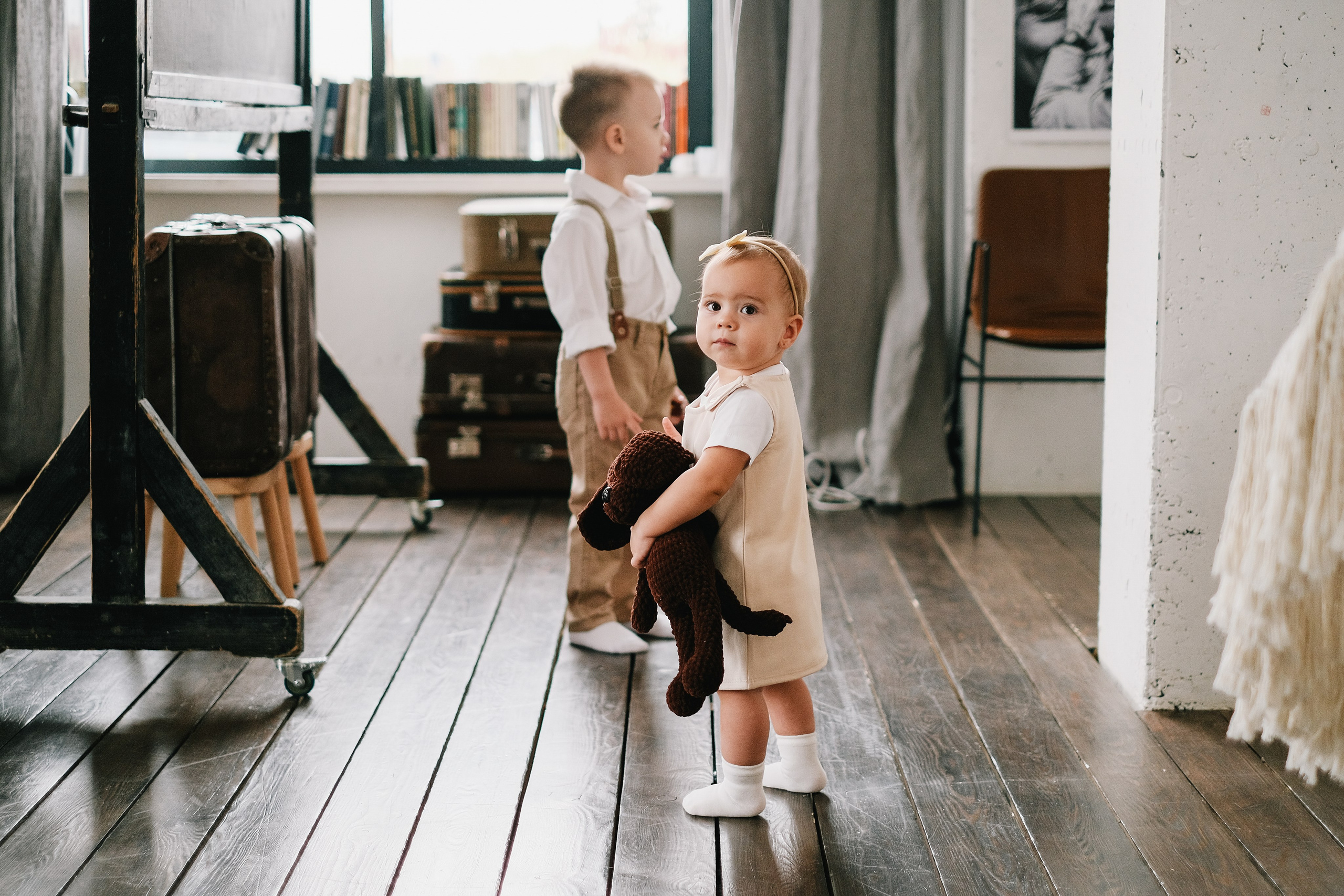 Небольшая фотосессия в студии на 1 годик. Фотограф Михаил Ерохин | Москва