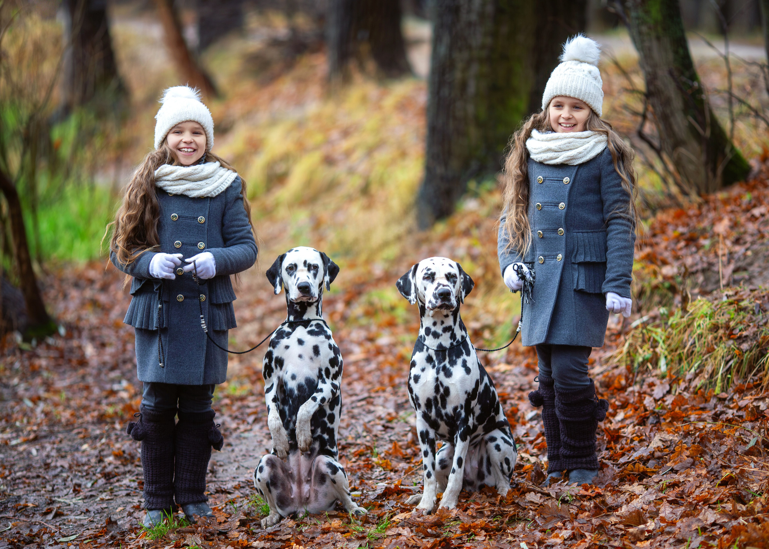 Осенняя съемка Евгении и Ксении. Семейный и детский фотограф в Москве Юлия