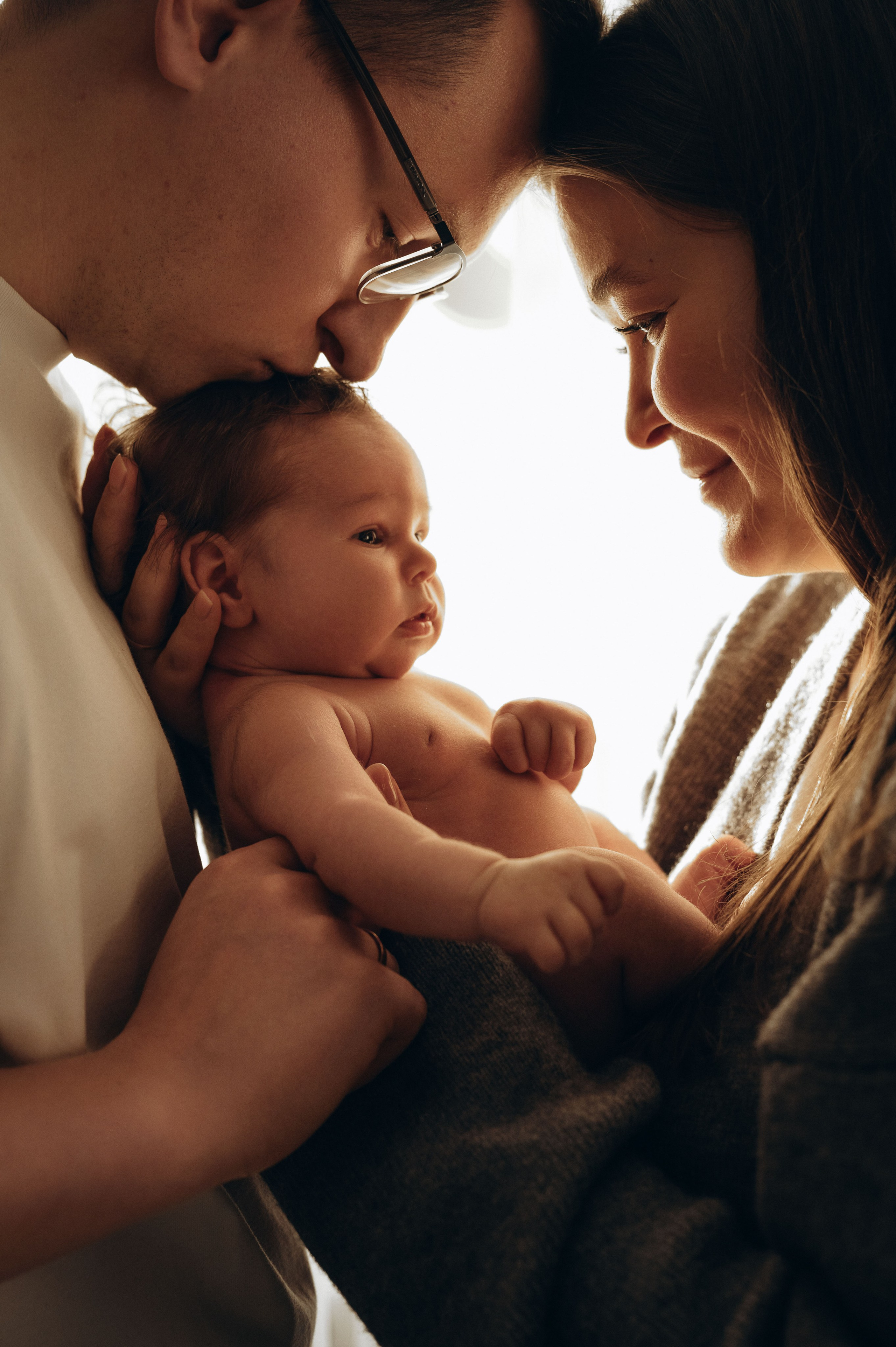 Анна, Вячеслав и Евгений. Фотограф беременности и семьи, домашние съемки, Ньюборн