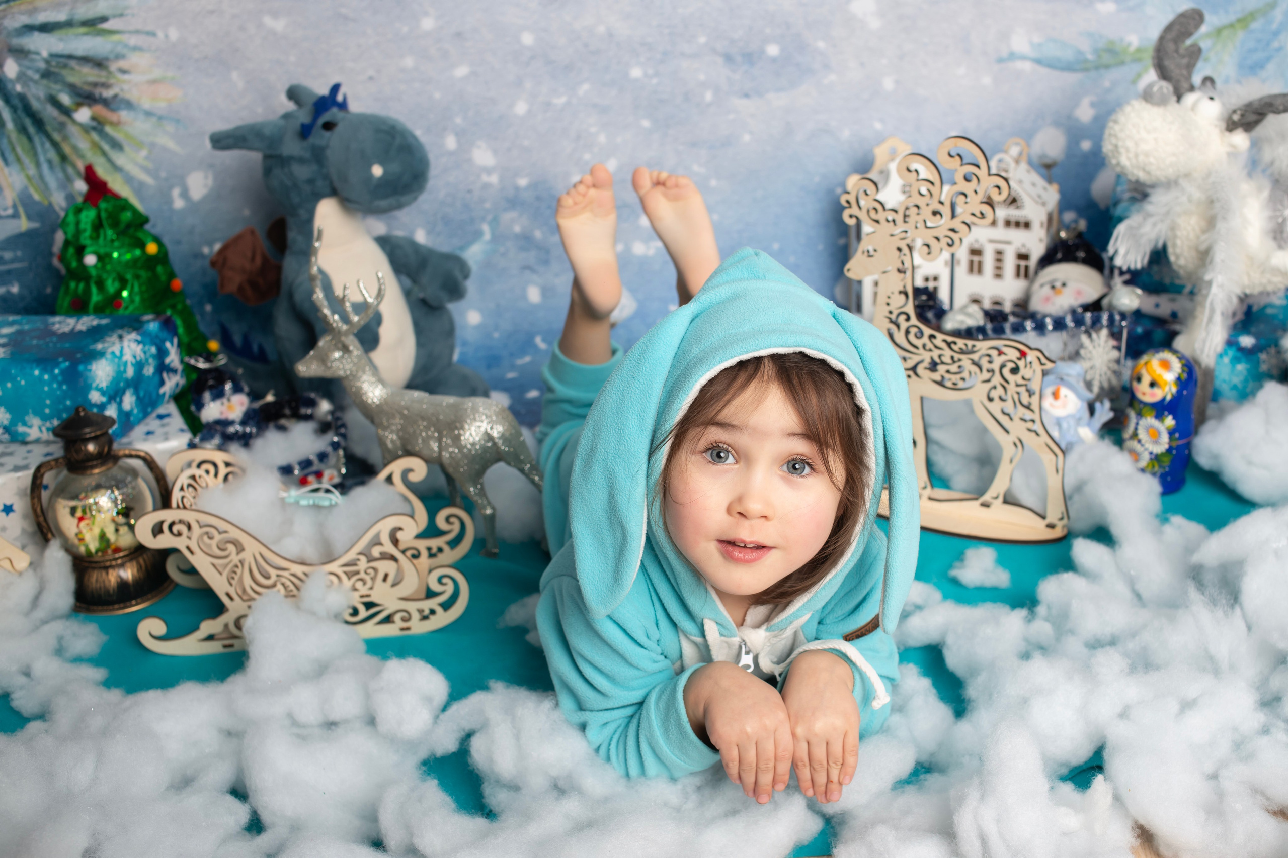 Фотозона в Мкр Красногорский — голубая. Семейный и детский фотограф в Москве и МО — Александра