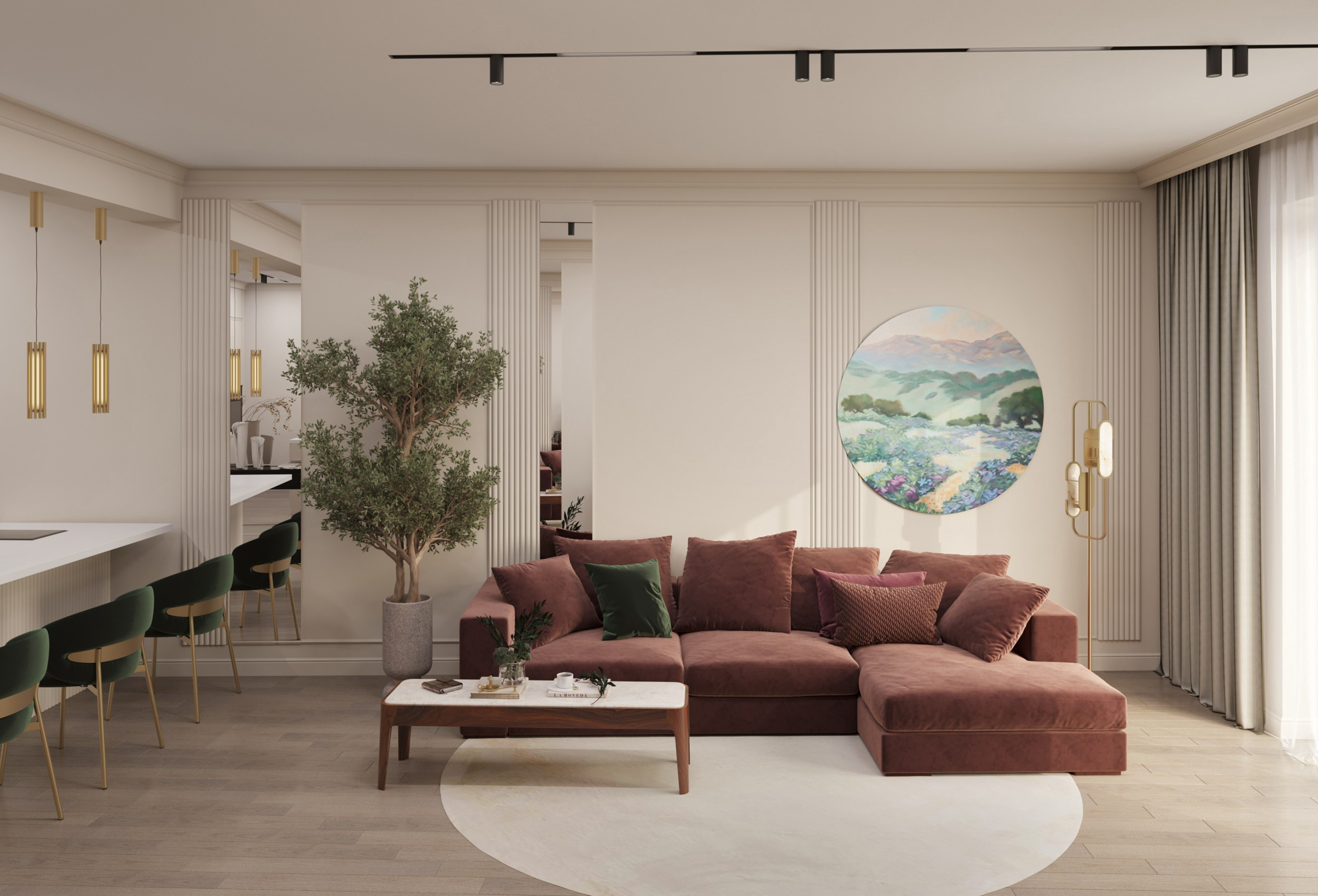 Квартира 72 кв. м. ЖК «Акватория» г. Геленджик. Цель: постоянное проживание. Дизайн интерьеров, строительство, ремонт домов и квартир в Геленджике