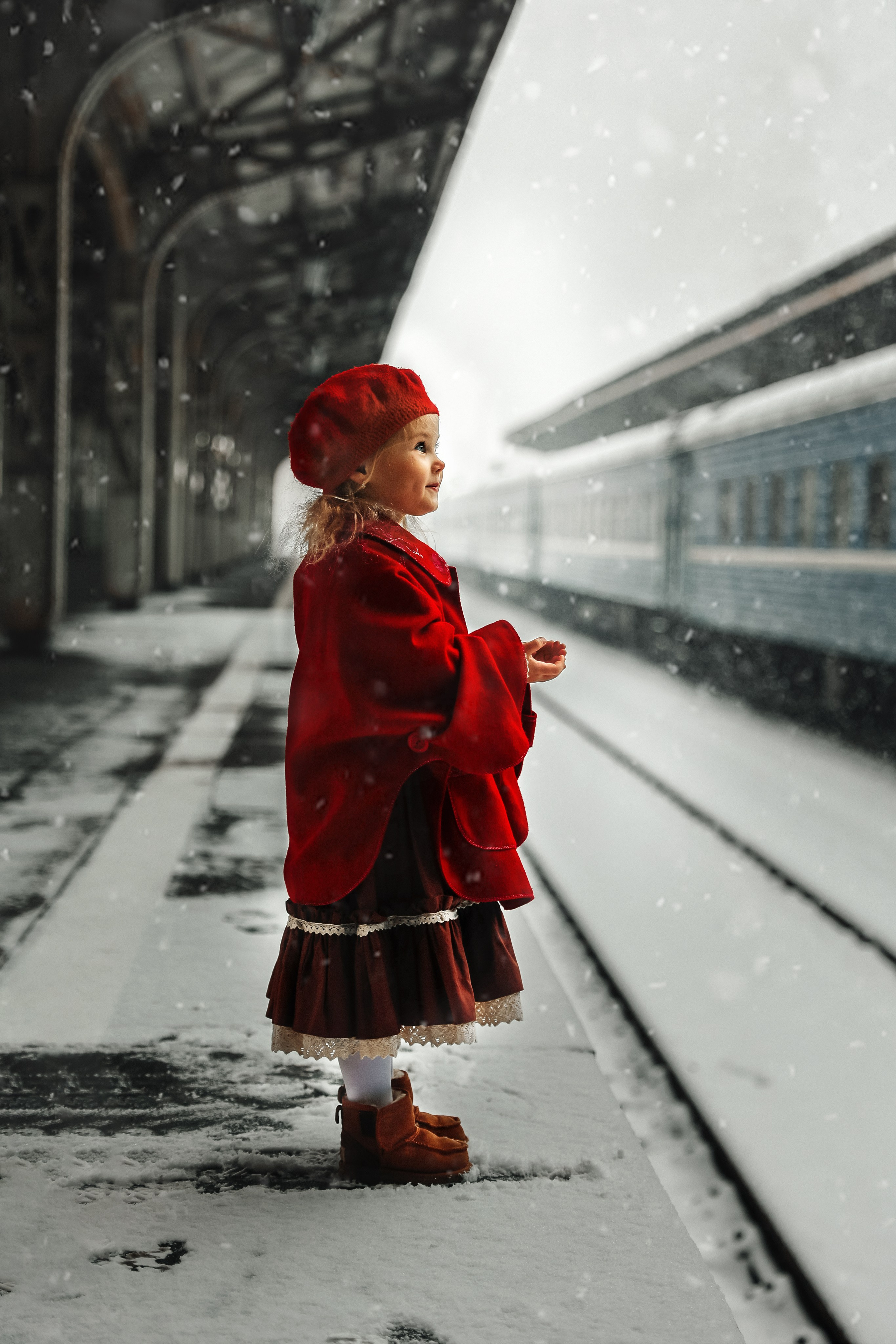 Ретро съемка на Витебском вокзале. Фотограф — Татьяна Кириллова, г. Санкт-Петербург