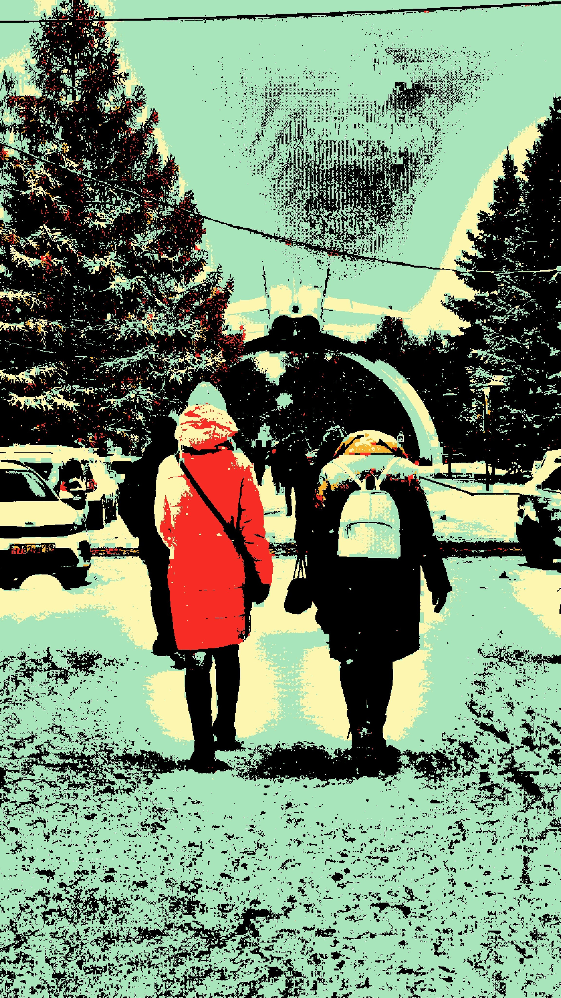 В движении. Визуальный арт пиксельный художник Василь Пиксель