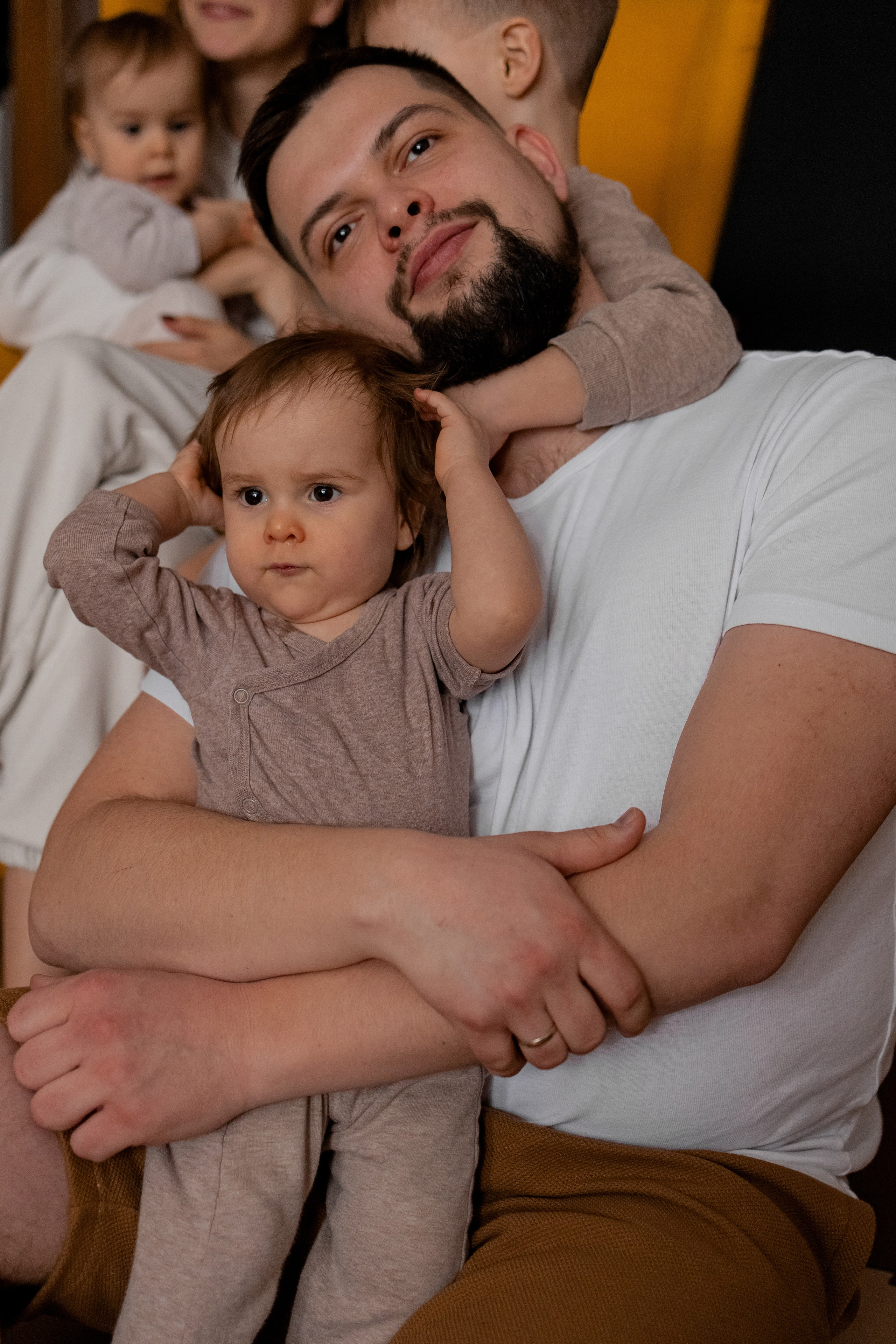 Николай, Ирина, Денис, Вика, Ника. Фотограф беременности и материнства в Москве Мария Менендес-Гонсалес