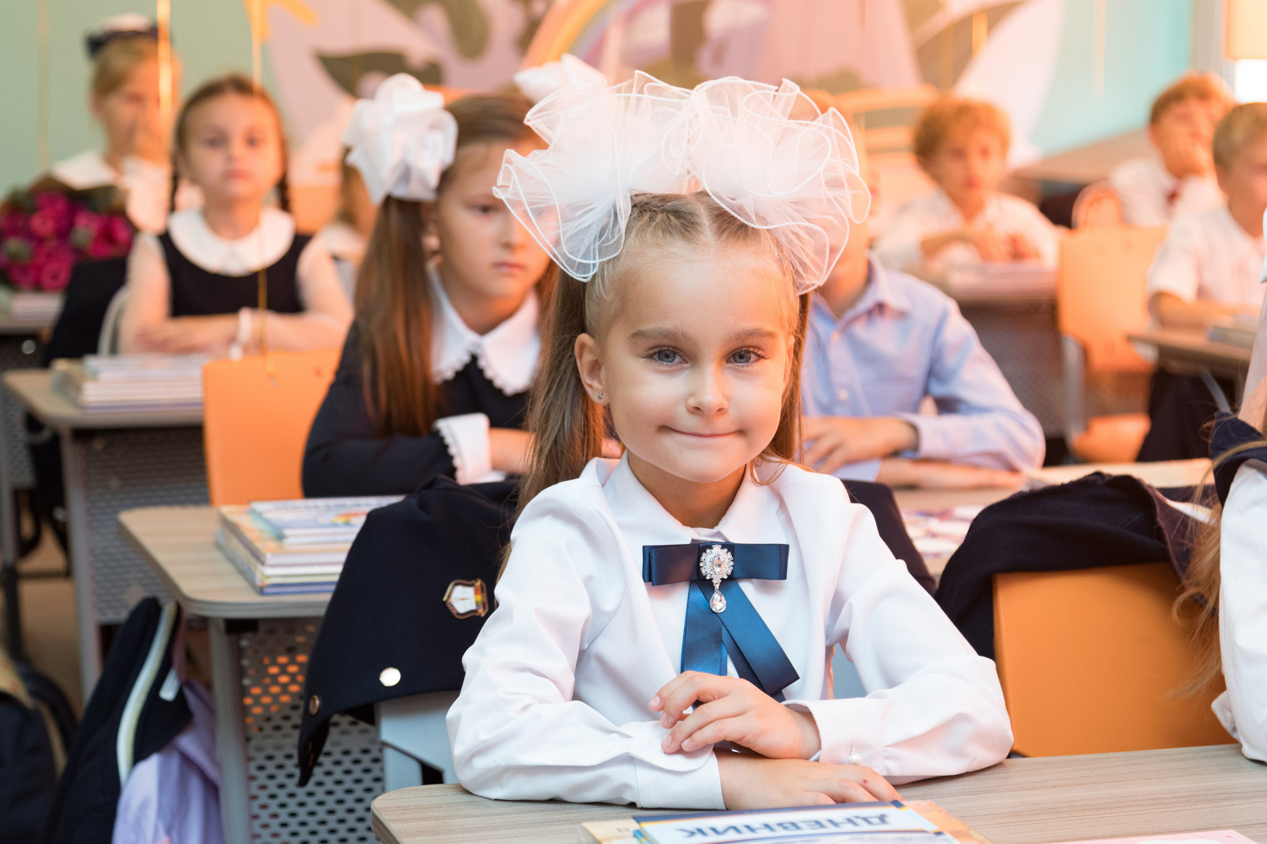 Линейка первоклассников. Детский и контент фотограф Надя Волкова Санкт-Петербург