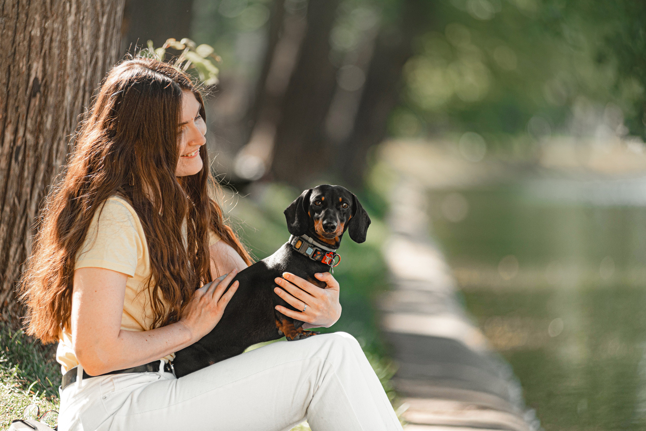 Малыш Гранд и его Таня на чистых прудах. Фотограф — анималист Саратов/Москва|Плужникова Юлия