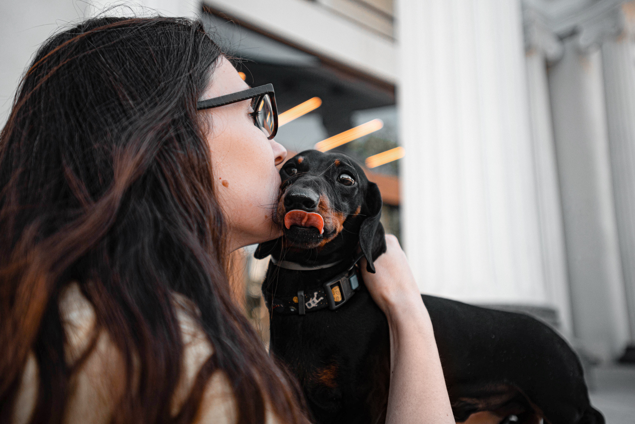 Малыш Гранд и его Таня на чистых прудах. Фотограф — анималист Саратов/Москва|Плужникова Юлия