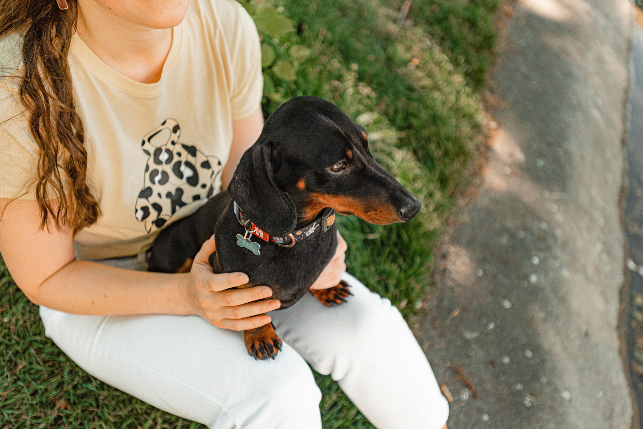 Малыш Гранд и его Таня на чистых прудах. Фотограф — анималист Саратов/Москва|Плужникова Юлия