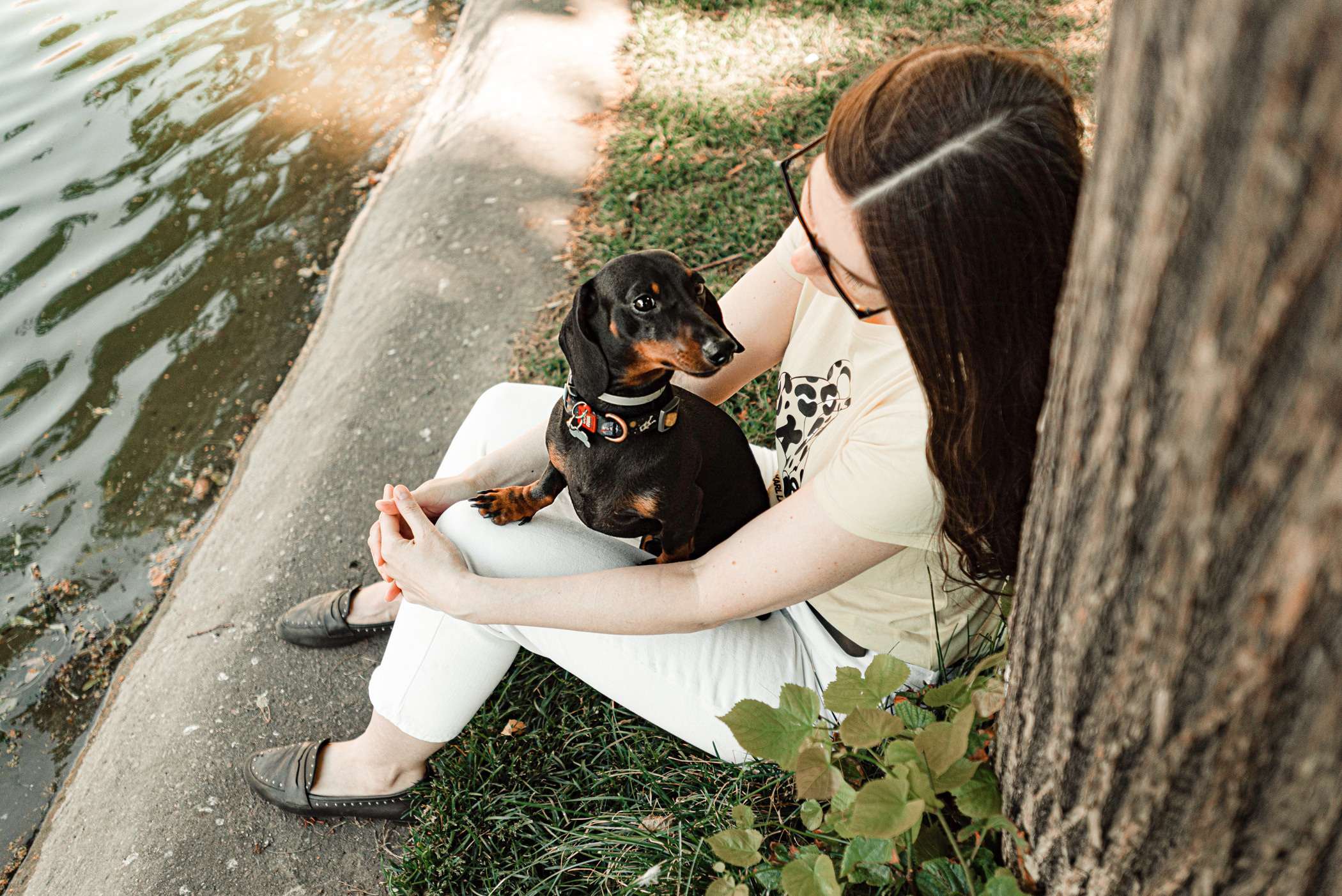 Малыш Гранд и его Таня на чистых прудах. Фотограф — анималист Саратов/Москва|Плужникова Юлия