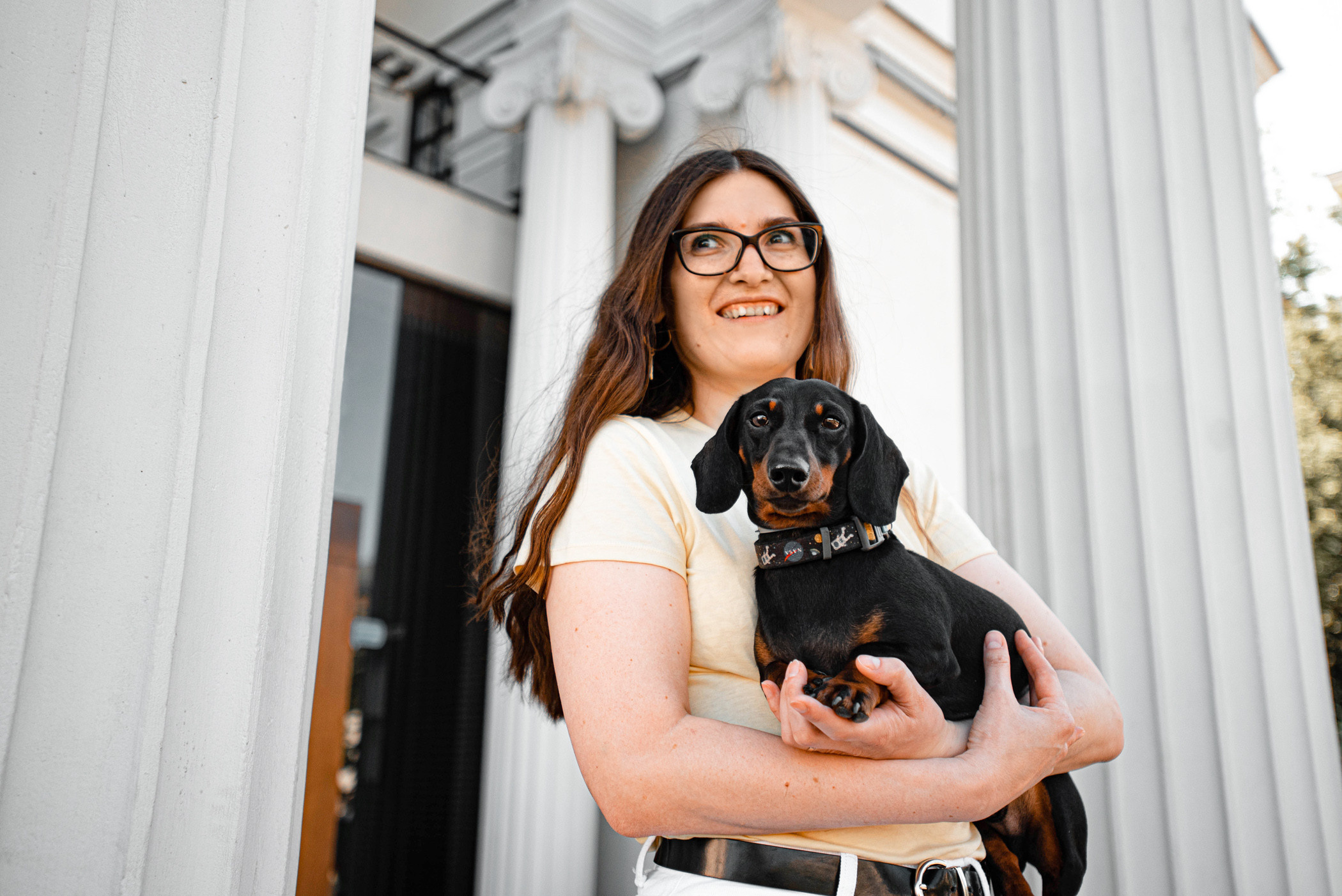 Малыш Гранд и его Таня на чистых прудах. Фотограф — анималист Саратов/Москва|Плужникова Юлия