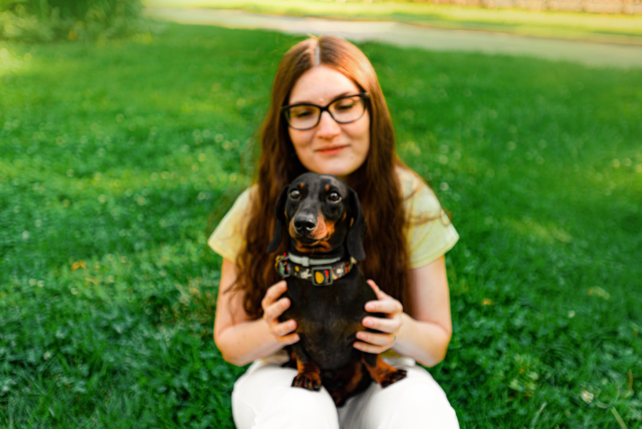 Малыш Гранд и его Таня на чистых прудах. Фотограф — анималист Саратов/Москва|Плужникова Юлия