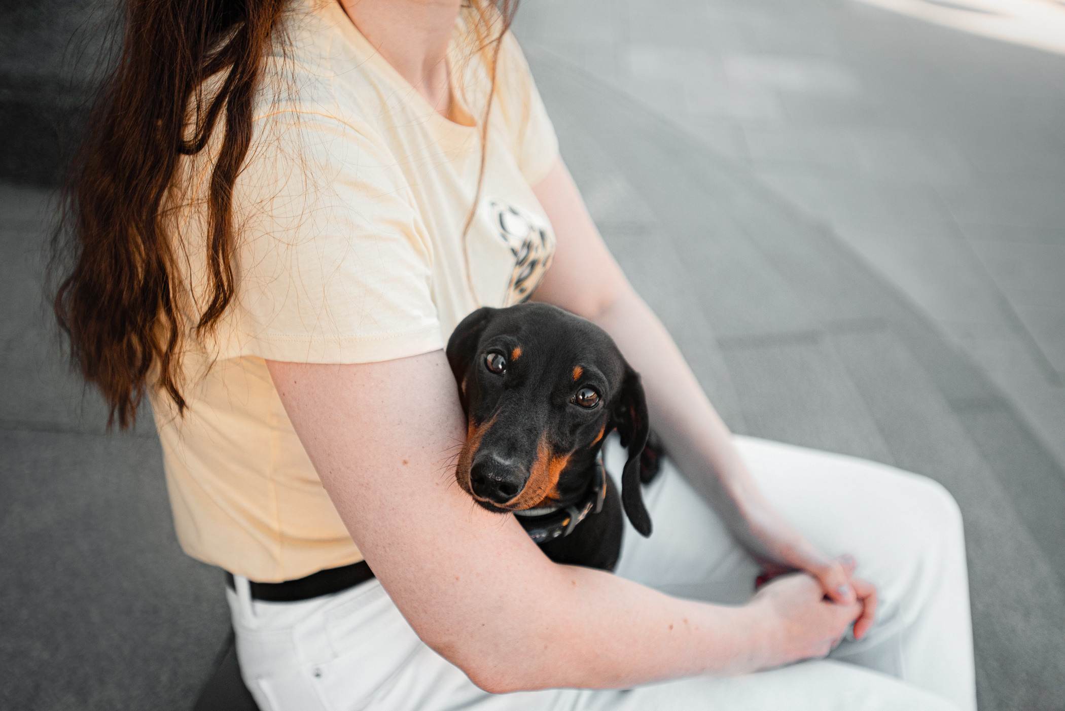 Малыш Гранд и его Таня на чистых прудах. Фотограф — анималист Саратов/Москва|Плужникова Юлия