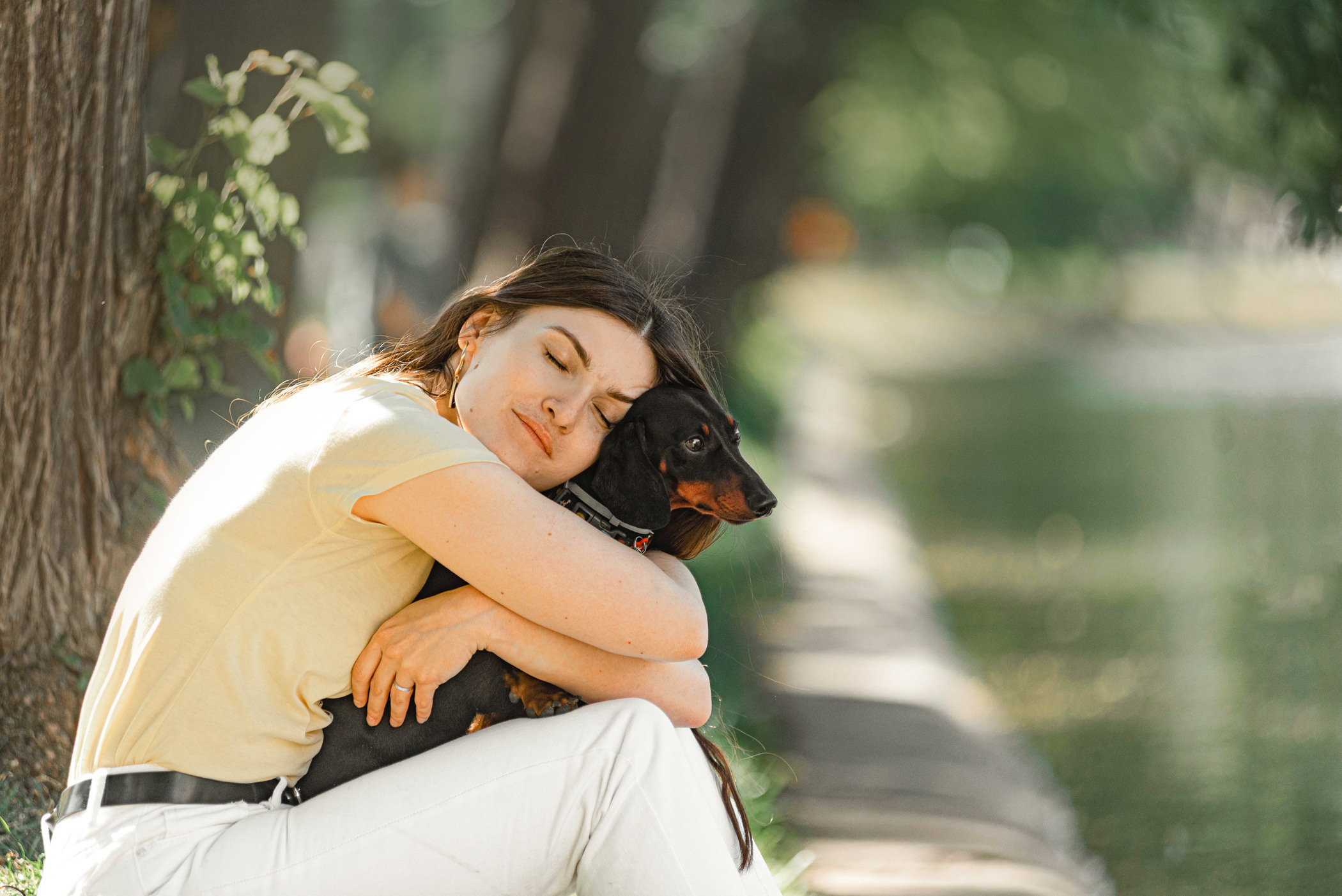 Малыш Гранд и его Таня на чистых прудах. Фотограф — анималист Саратов/Москва|Плужникова Юлия