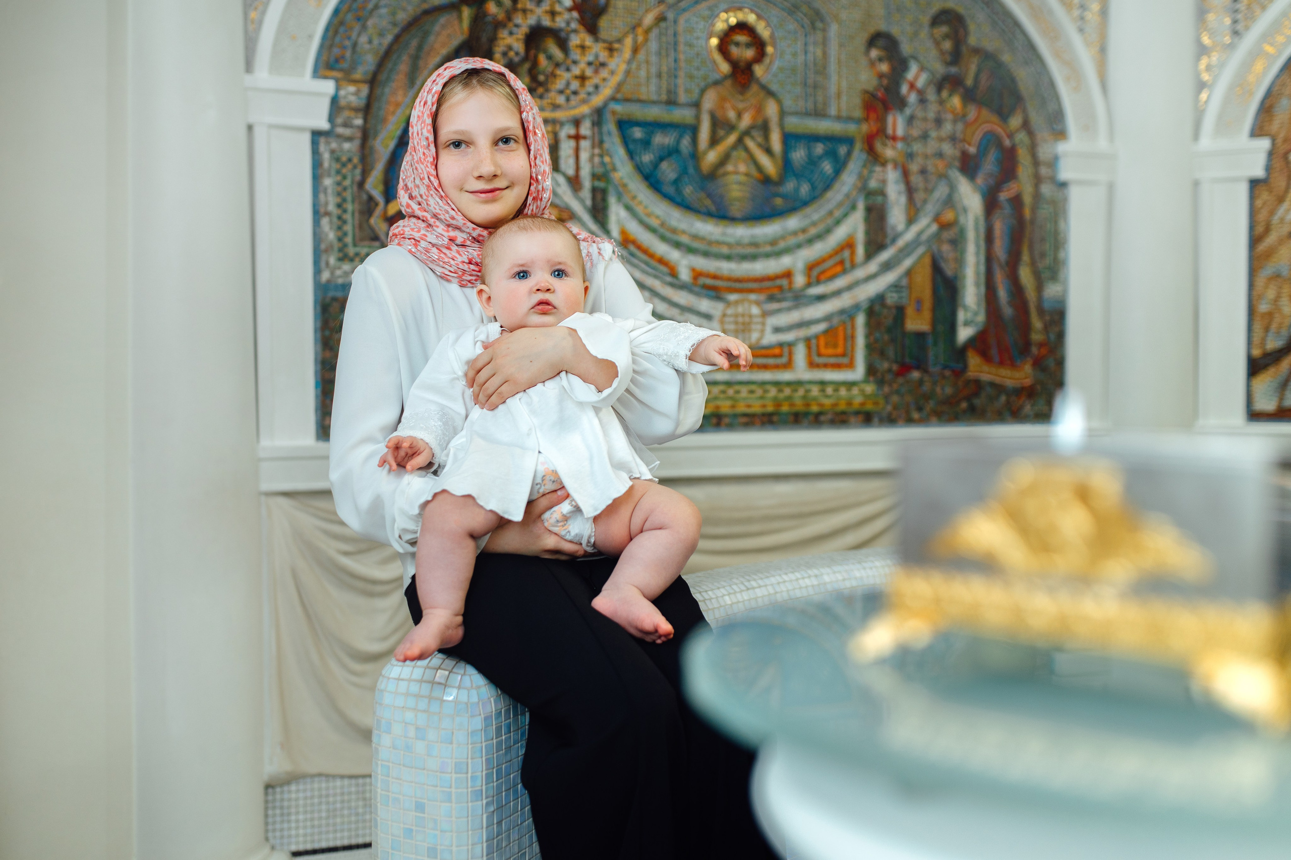 Таинство крещения Софии, апрель 2024