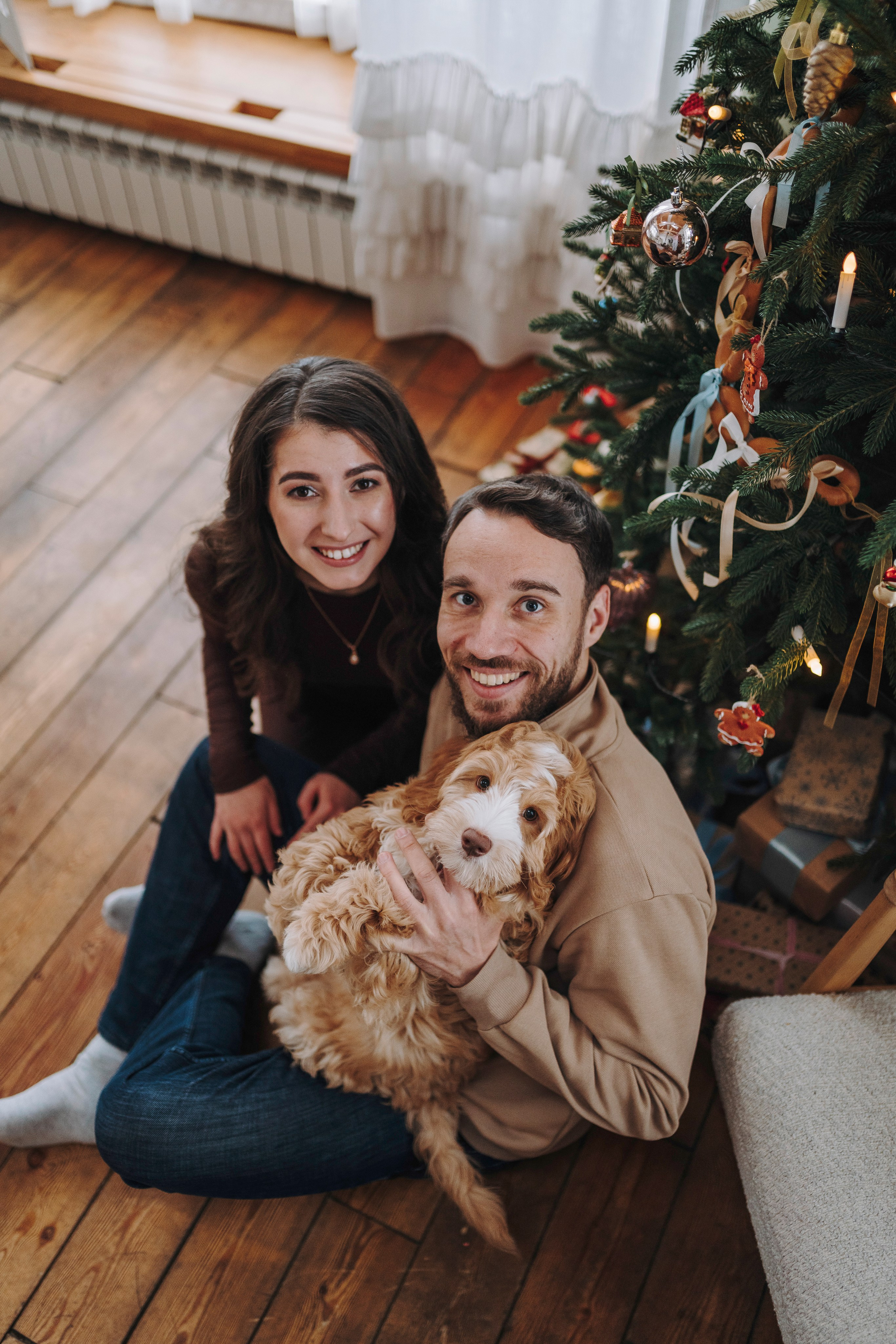 Мёрфи, Таня и Антон. Фотограф анималист в Спб недорого Олеся Майорова