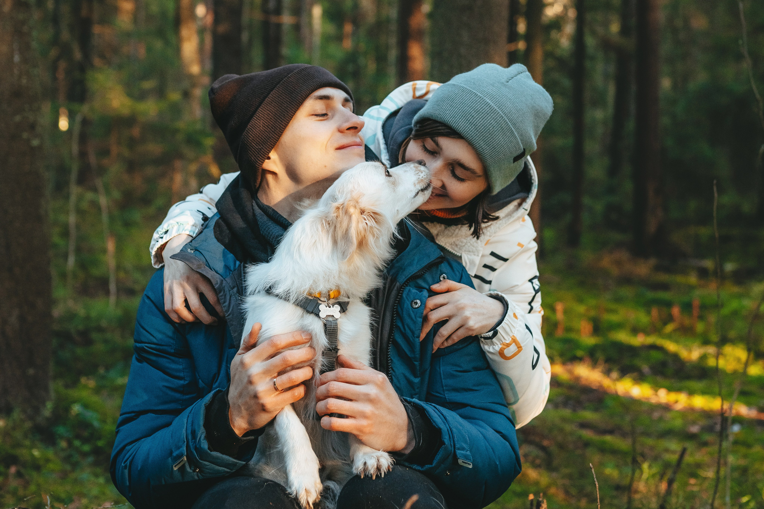 Бруно, Алена и Антон. Фотограф анималист в Спб недорого Олеся Майорова