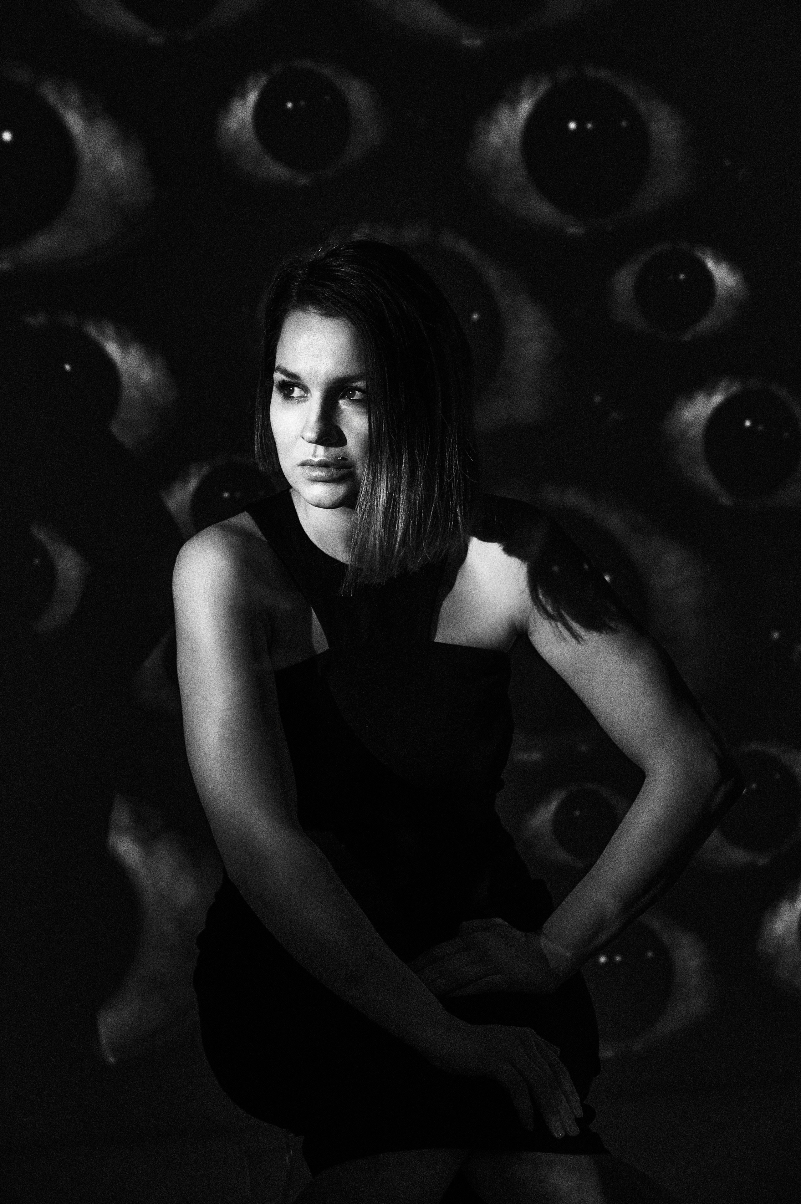 Фотосессия Ксении с проектором