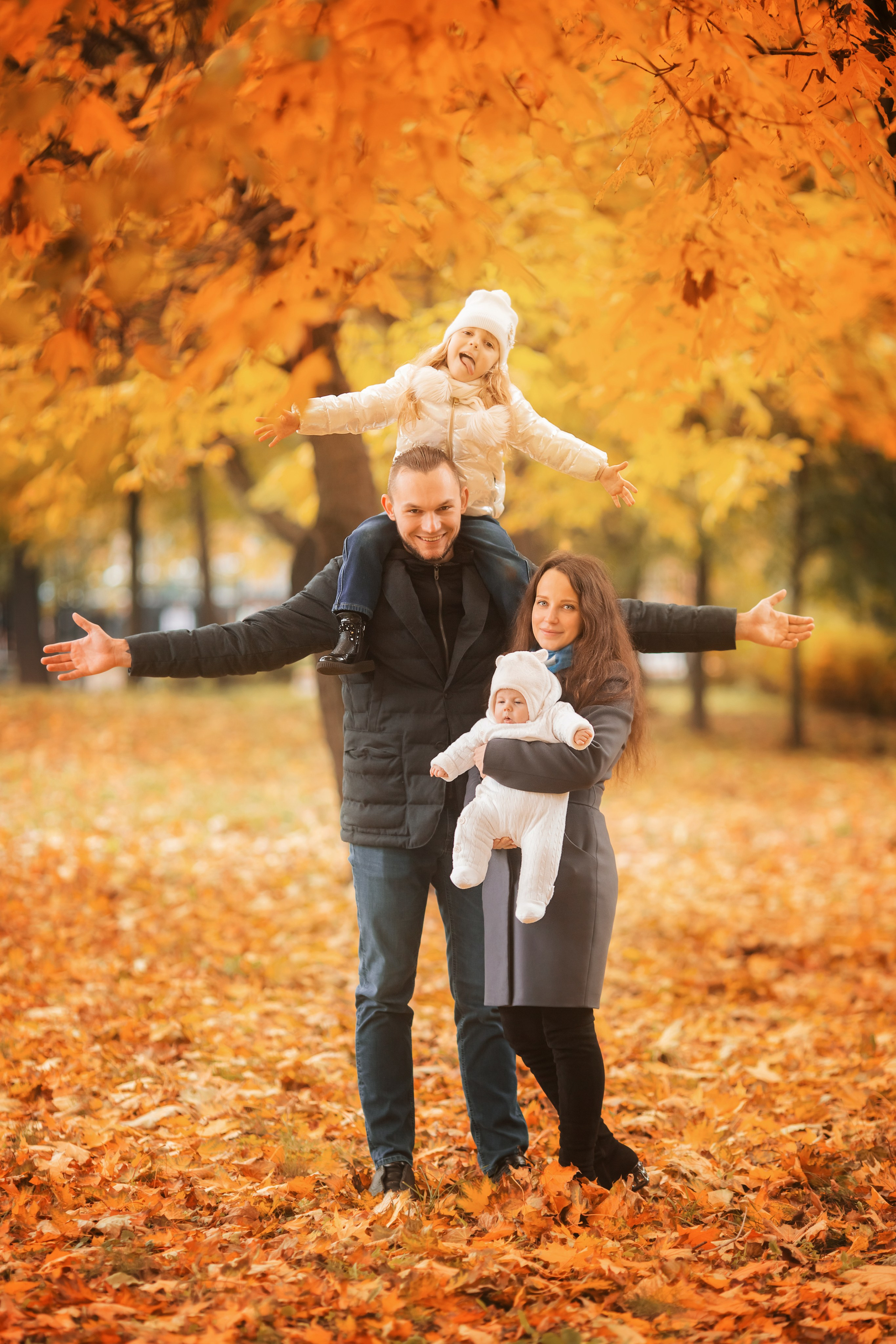 Осенняя семейная фотосессия. צלם ואמן ילדים ומשפחה