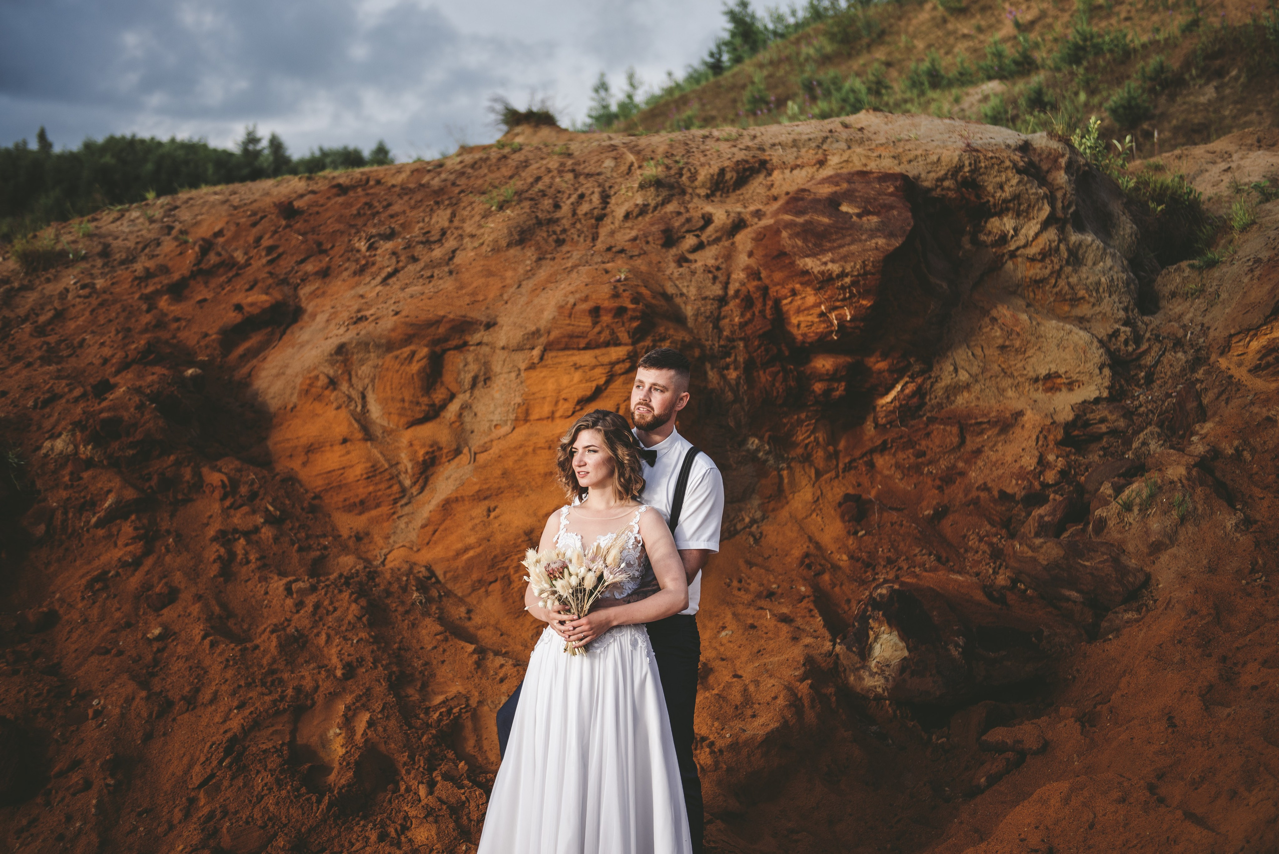 Выездная регистрация на песчаном карьере. Свадебный и семейный фотограф София Невская