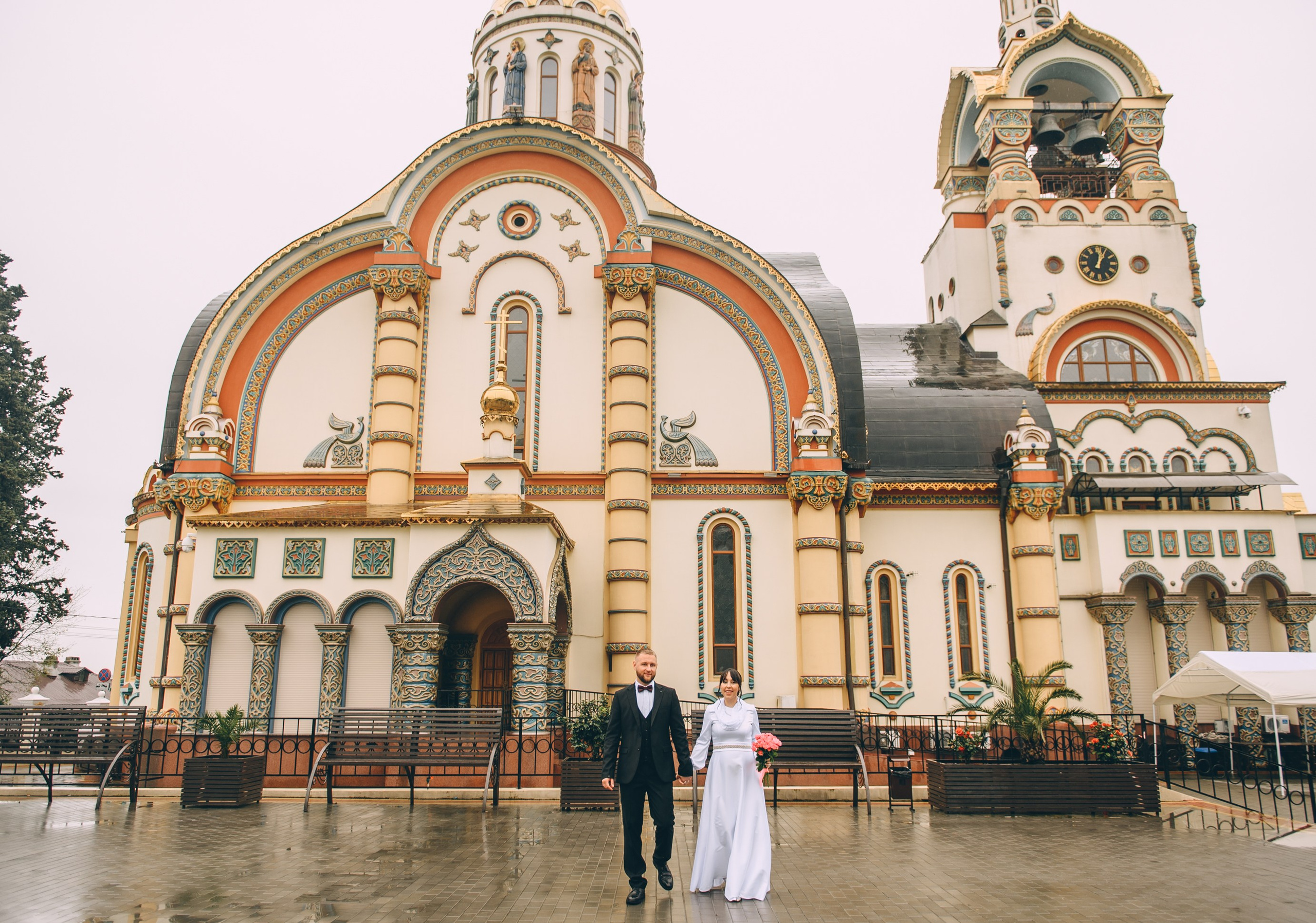 Венчание в соборе Владимира Равноапостольного. Свадебный и семейный фотограф София Невская
