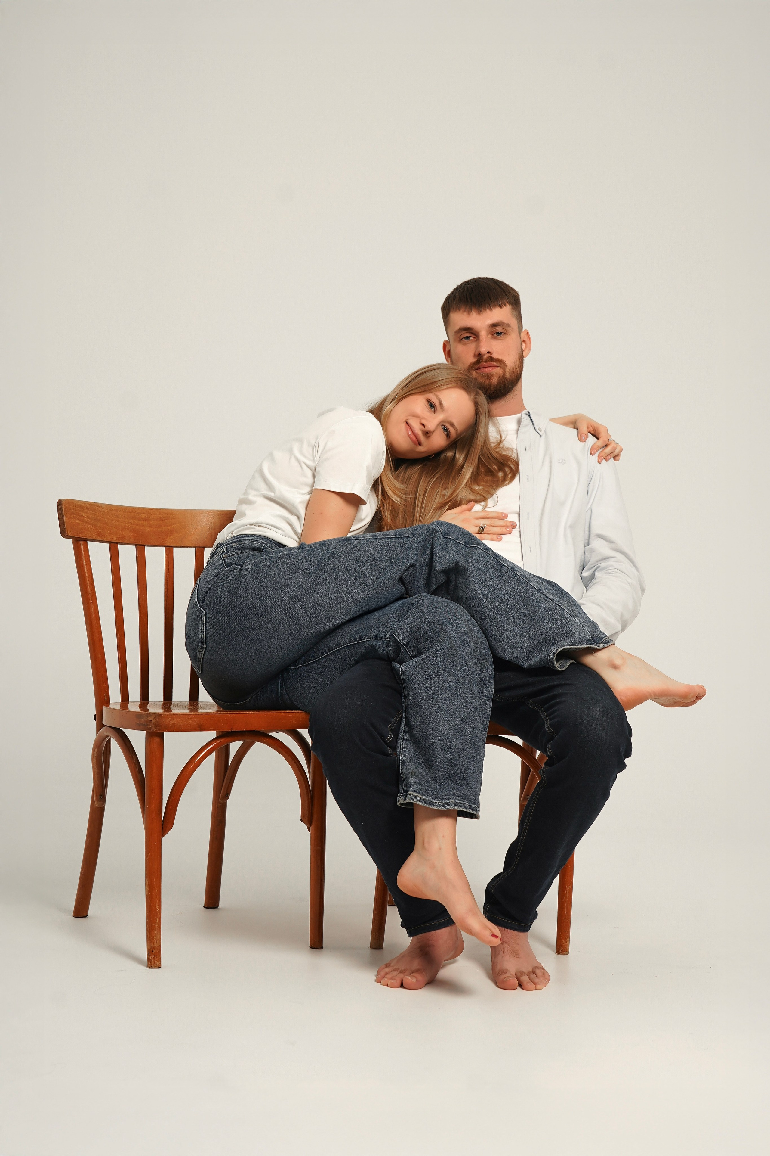 Съемка на циклораме. Юлия и Иван. Анна, фотограф Москва, Зеленоград