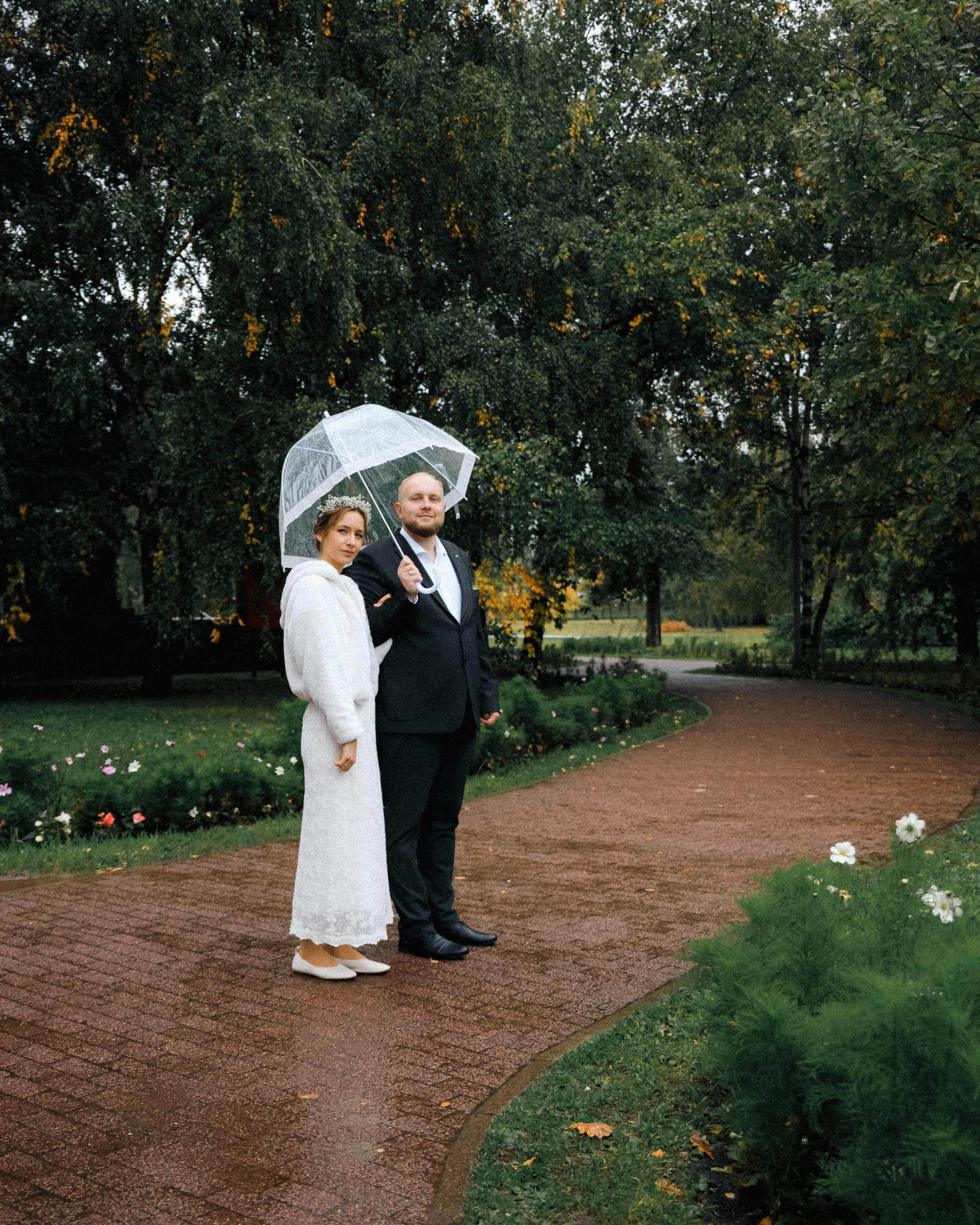 Свадьба под дождем. Свадебный фотограф Москва