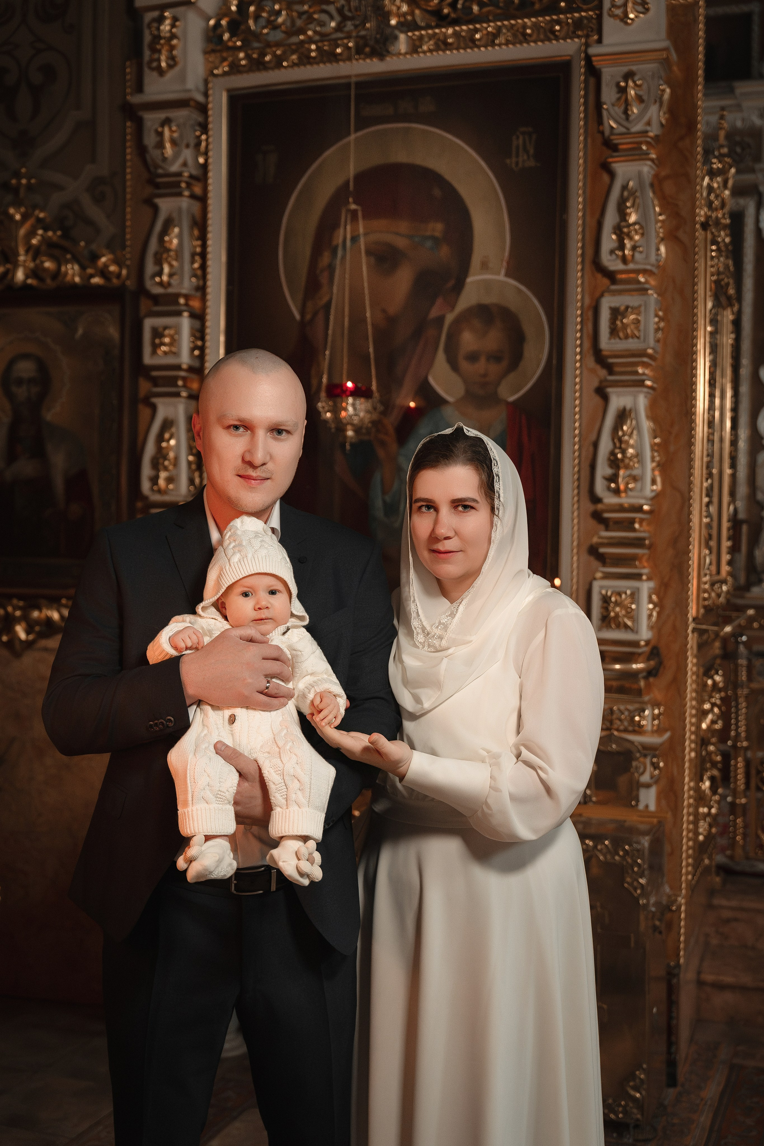 Крещение Машеньки в Храме всех святых на Соколе