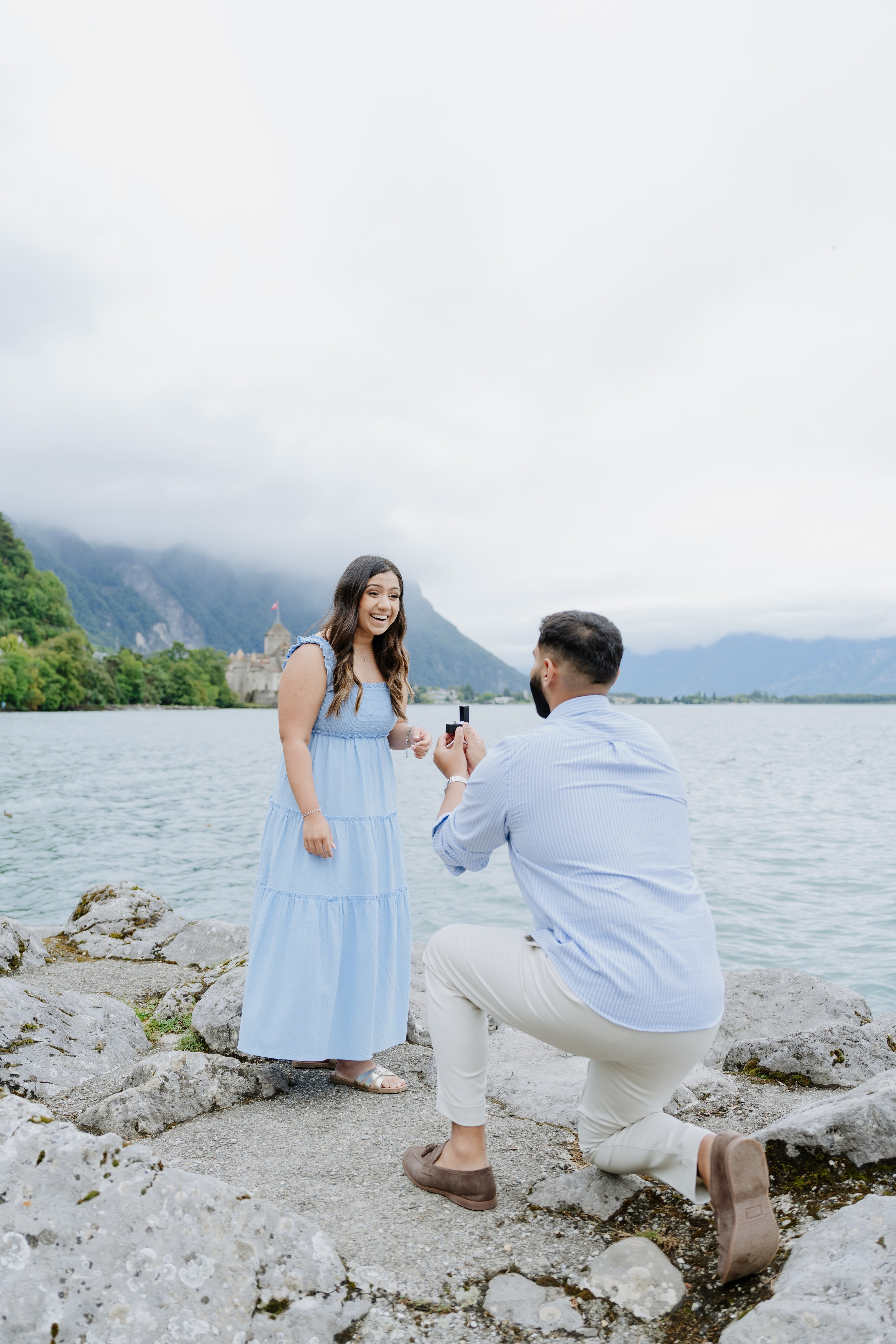 Krishna & Ravi | Proposal Montreux. Professional Wedding Photographer Geneva & Romande Switzerland | Tanya Creator