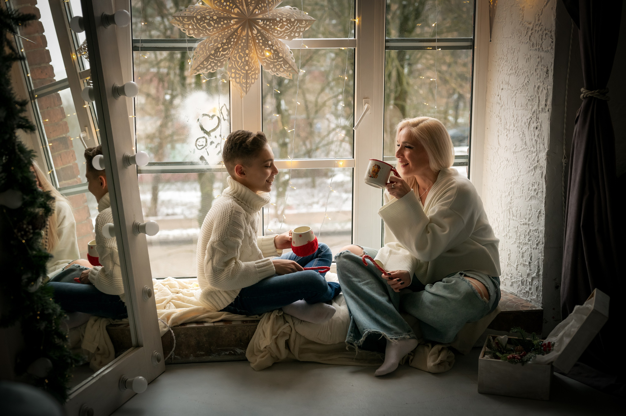 Новый год в студии. Фотограф новорождённых, семейный, школьный в городе Калуге Евгения