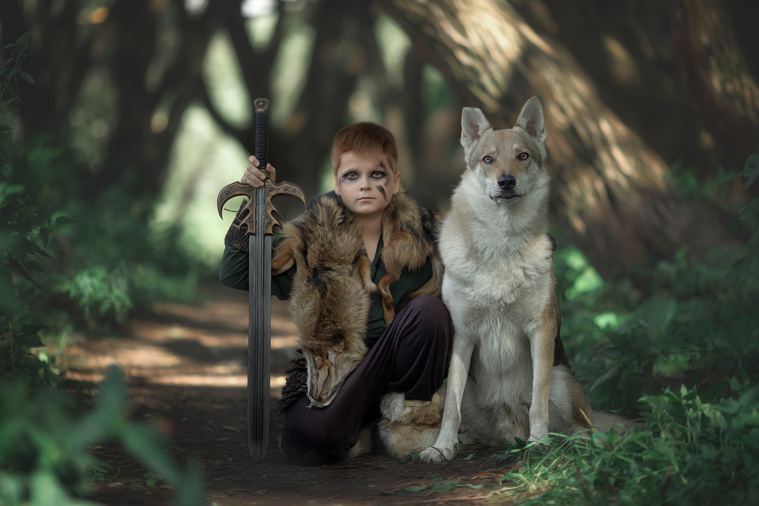 Viking & Wolf. Children’s and family photographer Ekaterina Ureva in Moscow