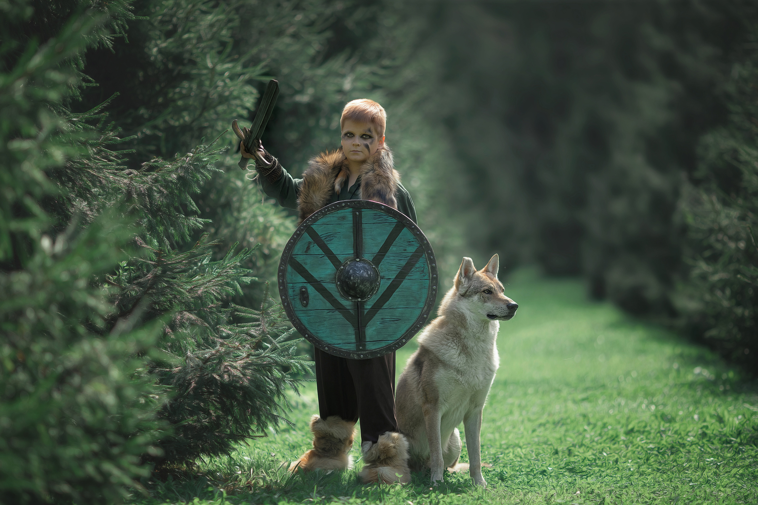 Viking & Wolf. Children’s and family photographer Ekaterina Ureva in Moscow